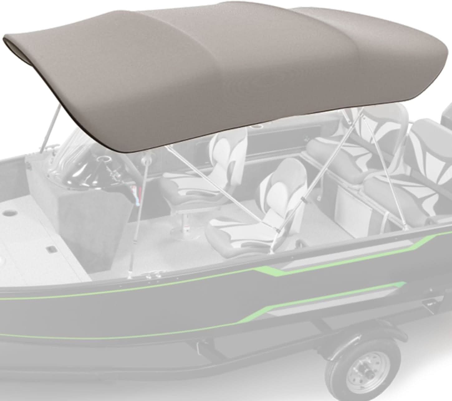 Kemimoto 4 Bow Bimini Top Replacement Canvas with Storage Net for Pontoon Boats, No Frame - $95.99 at Kemimoto.com