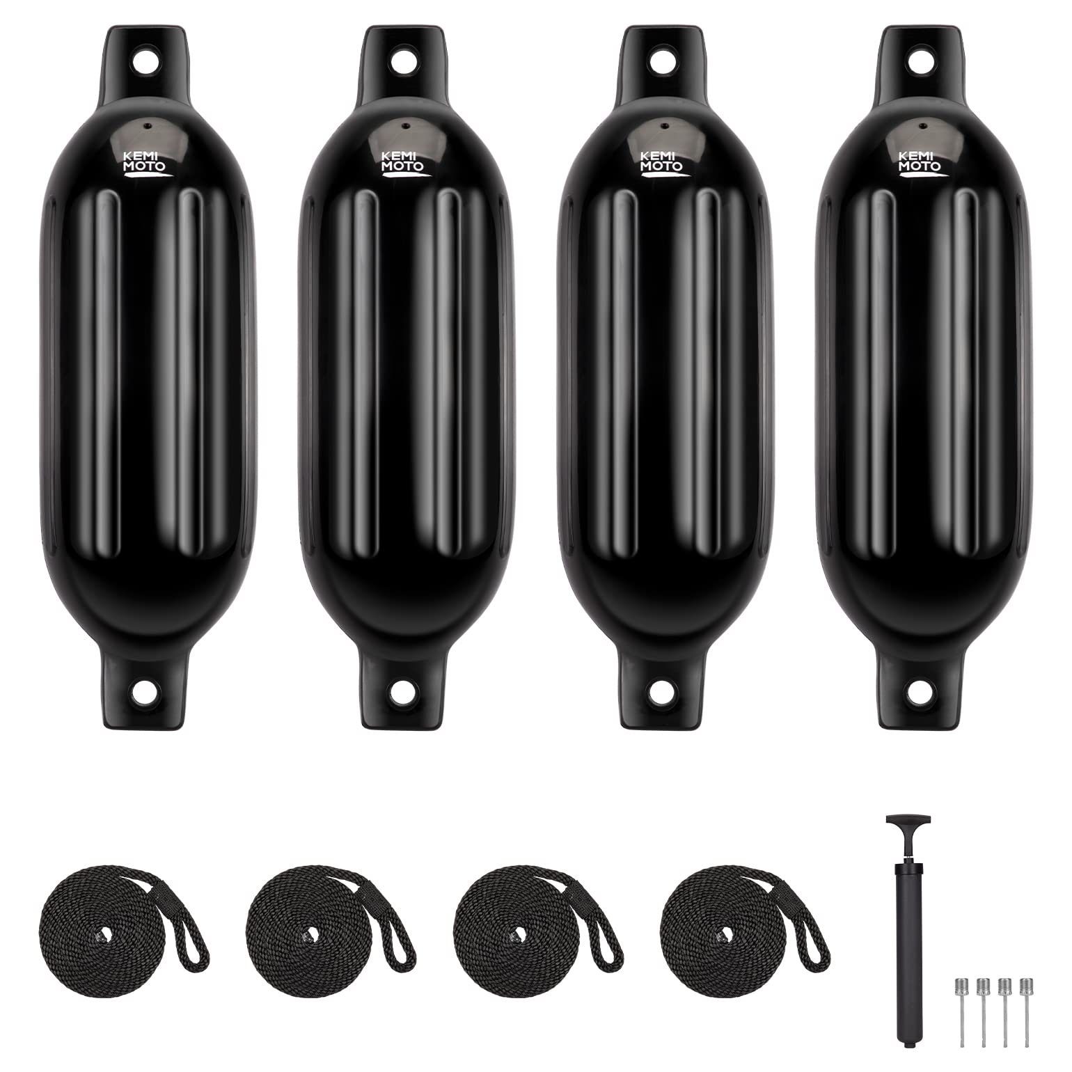 KEMIMOTO 4pcs Inflatable Boat Fenders Bumpers for 15-35ft Boat - $68.99 at Kemimoto.com