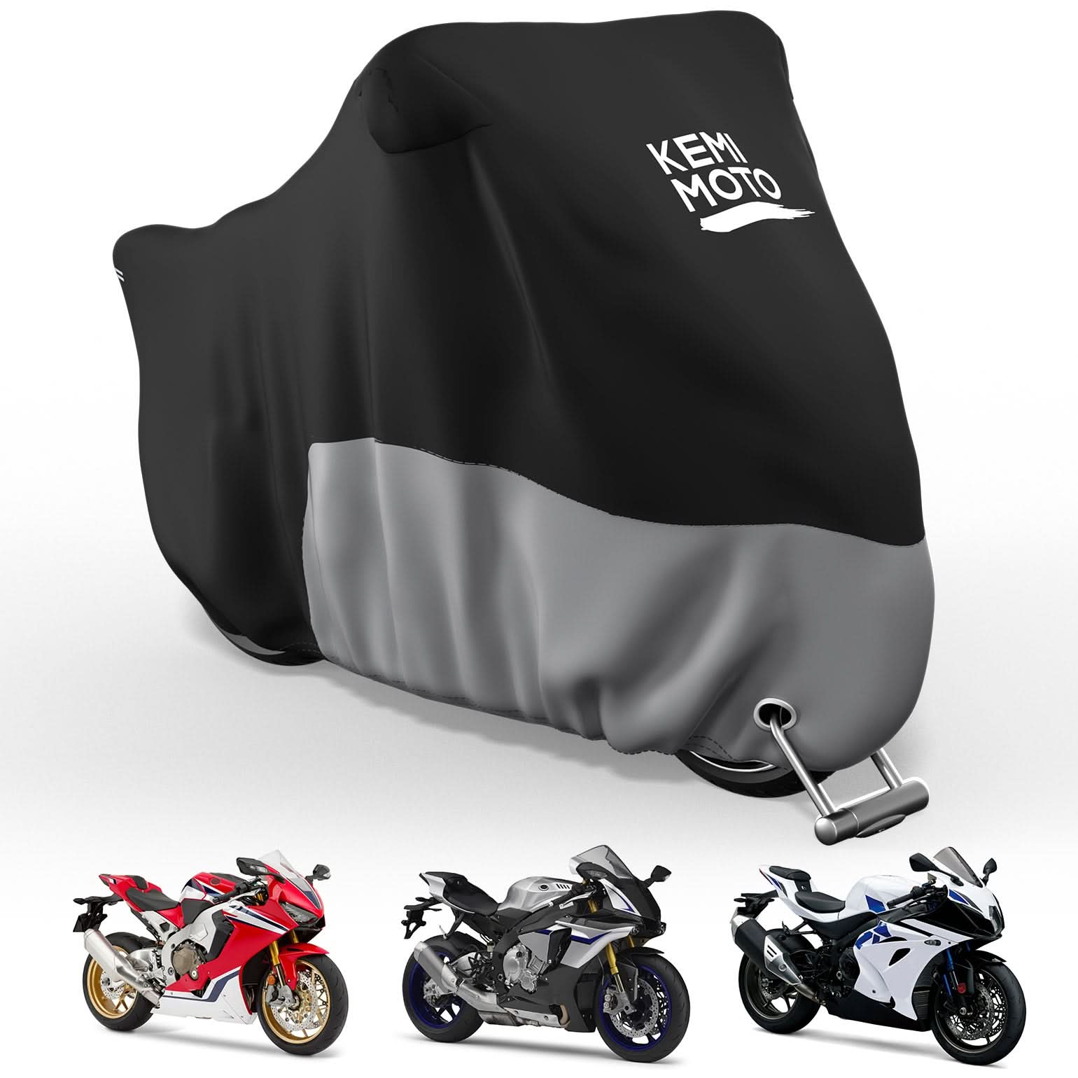Kemimoto 420D Motorcycle Cover for Sport Bike YZF-R1 R6 Ninja 400 Z400 ZX-6R - $49.99 at Kemimoto.com