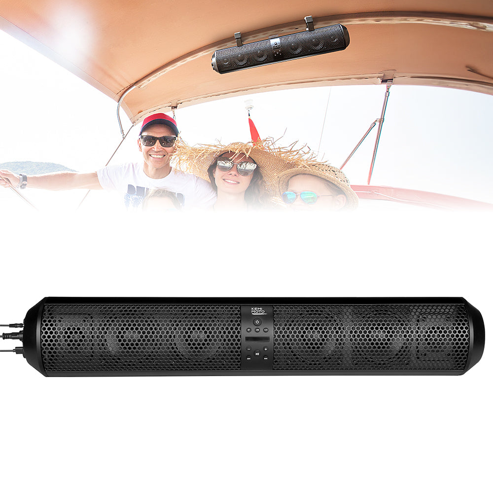 6 Speaker 28" UTV Bluetooth Sound Bar for Boats