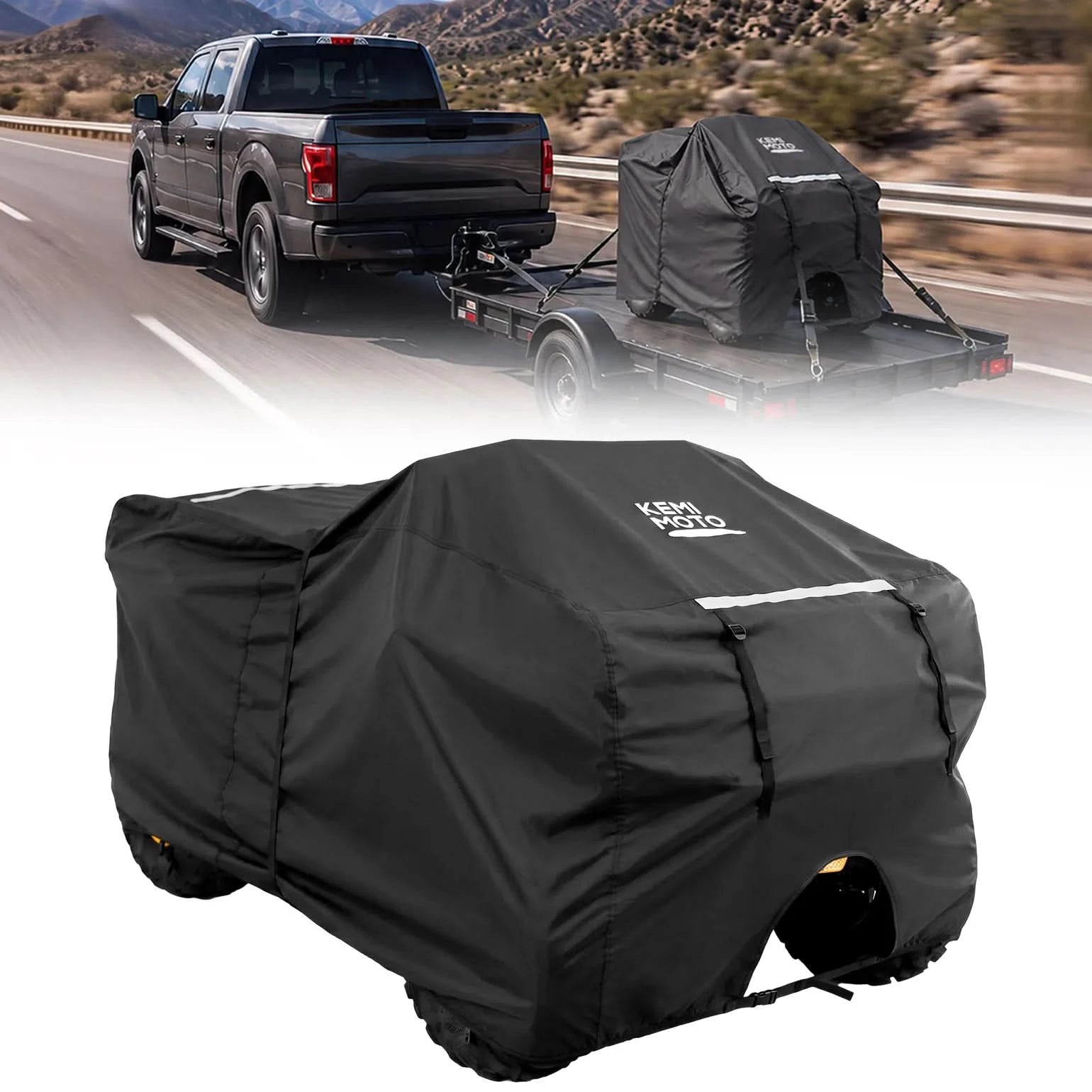 Kemimoto 600D Trailerable ATV Cover for Polaris Sportsman 570 / 850 - $75.99 at Kemimoto.com