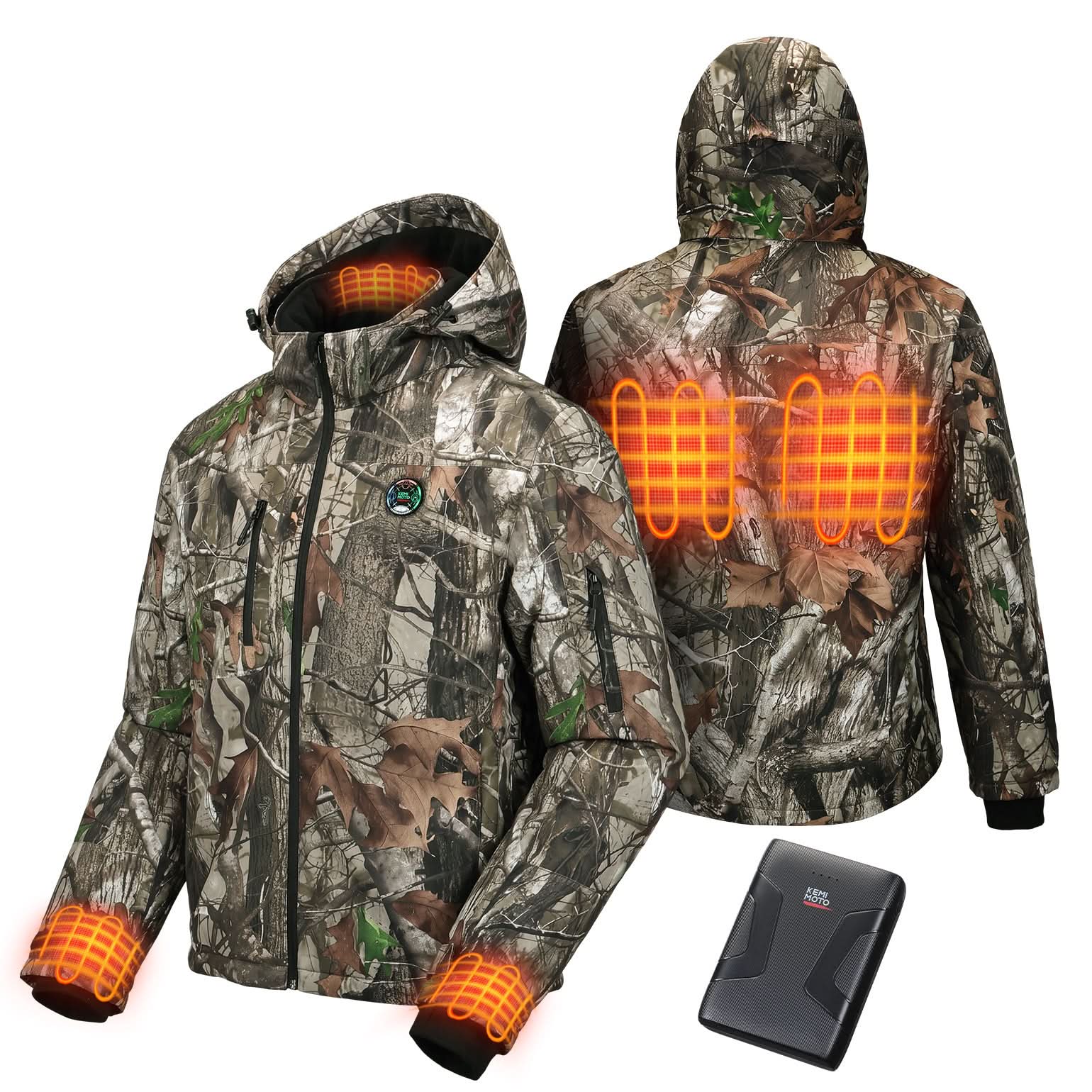 Kemimoto Camo Hunting Heated Jacket - $149.99 at Kemimoto.com