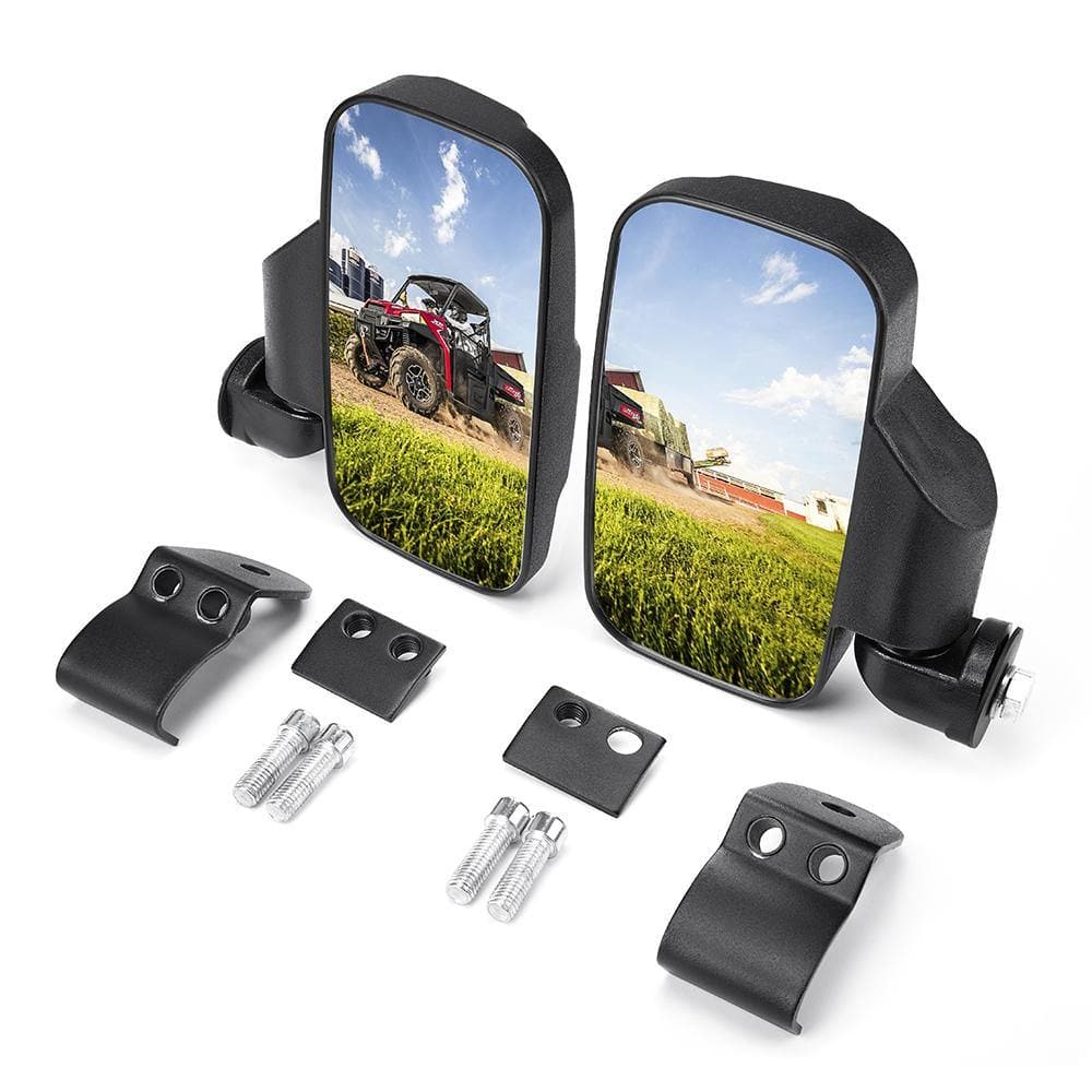 Kemimoto Side Mirrors for Polaris Ranger/ General, Can-Am Trail/ Defender (1 pair) - $42.99 at Kemimoto.com