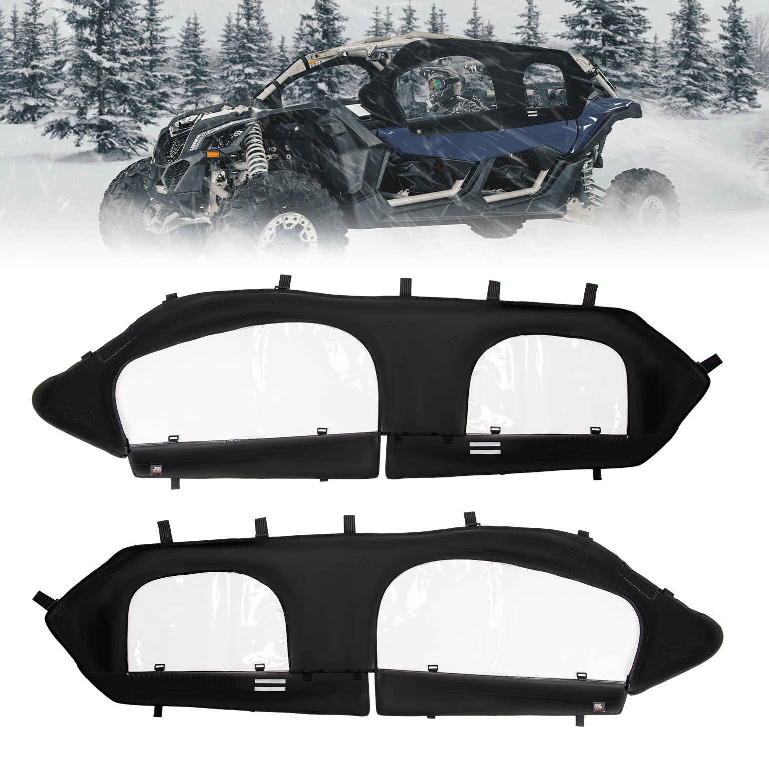 Soft Cab Enclosure Upper Doors for Can-Am Maverick X3 MAX