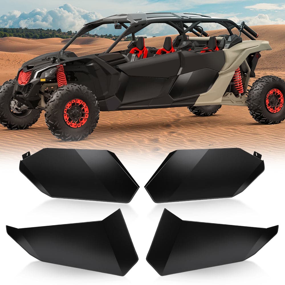 Kemimoto Aluminum Lower Door Panel Inserts For Can-Am Maverick X3 MAX - $138.98 at Kemimoto.com