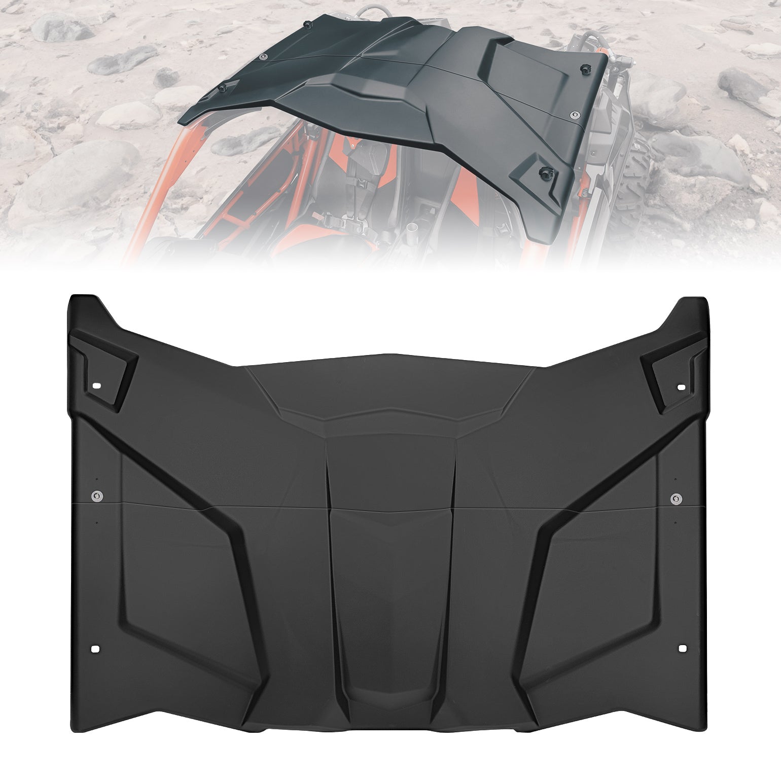 Kemimoto 2-in-1 Combination Plastic Hard Roof for Can-Am Maverick X3 - $169.99 at Kemimoto.com