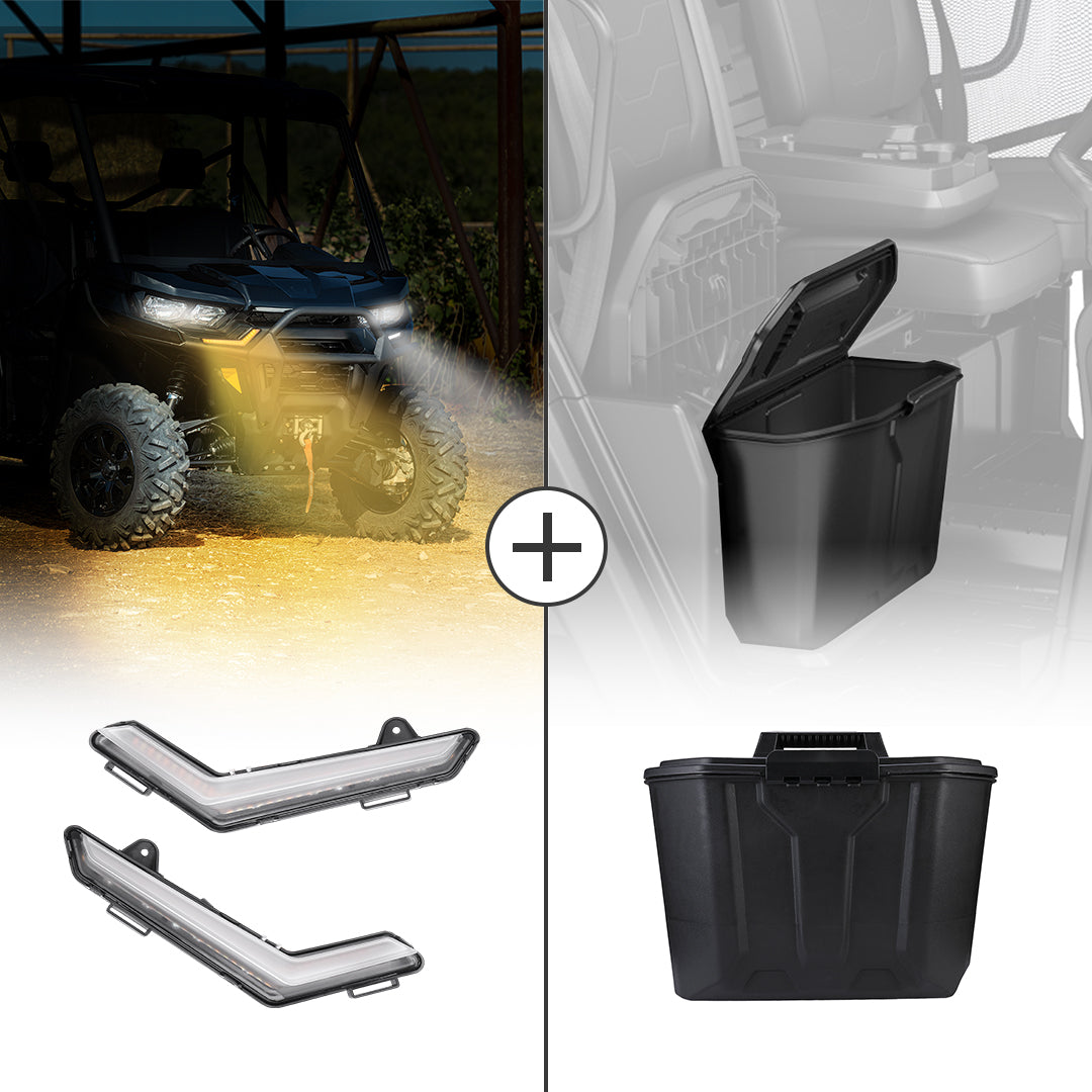 Kemimoto DRL Signal Light & 14L Storage Box For Can am Defender - $189.98 at Kemimoto.com