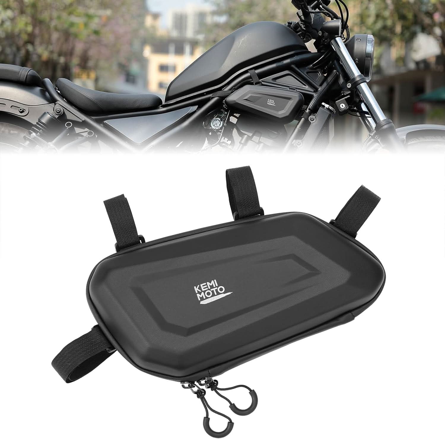 Kemimoto EVA Hard Shell Tool Side Bag for Motorcycle - $29.99 at Kemimoto.com
