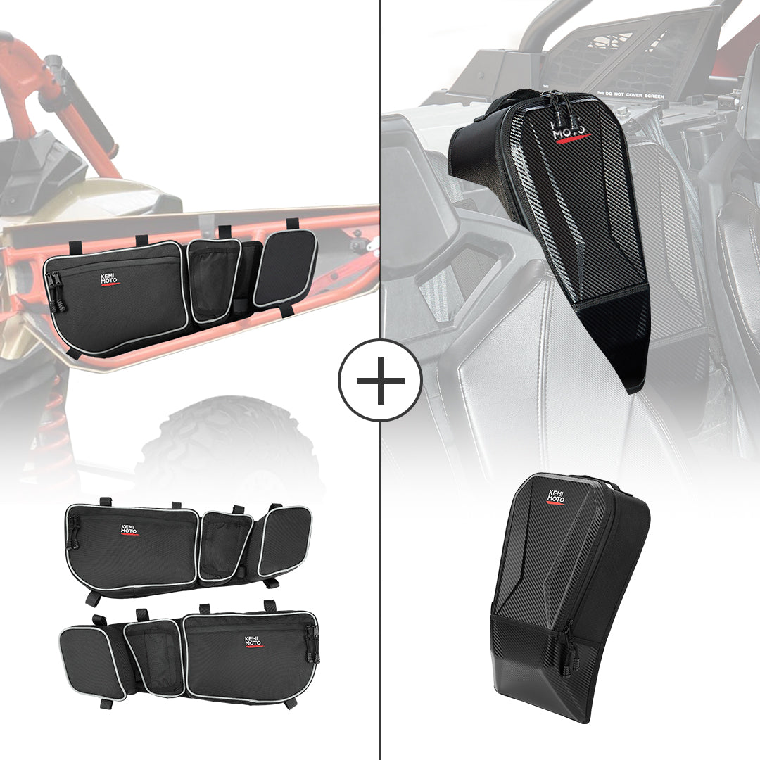 KEMIMOTO Front Door Bags & Center Storage Bag for Can-Am Maverick X3 - $129.98 at Kemimoto.com