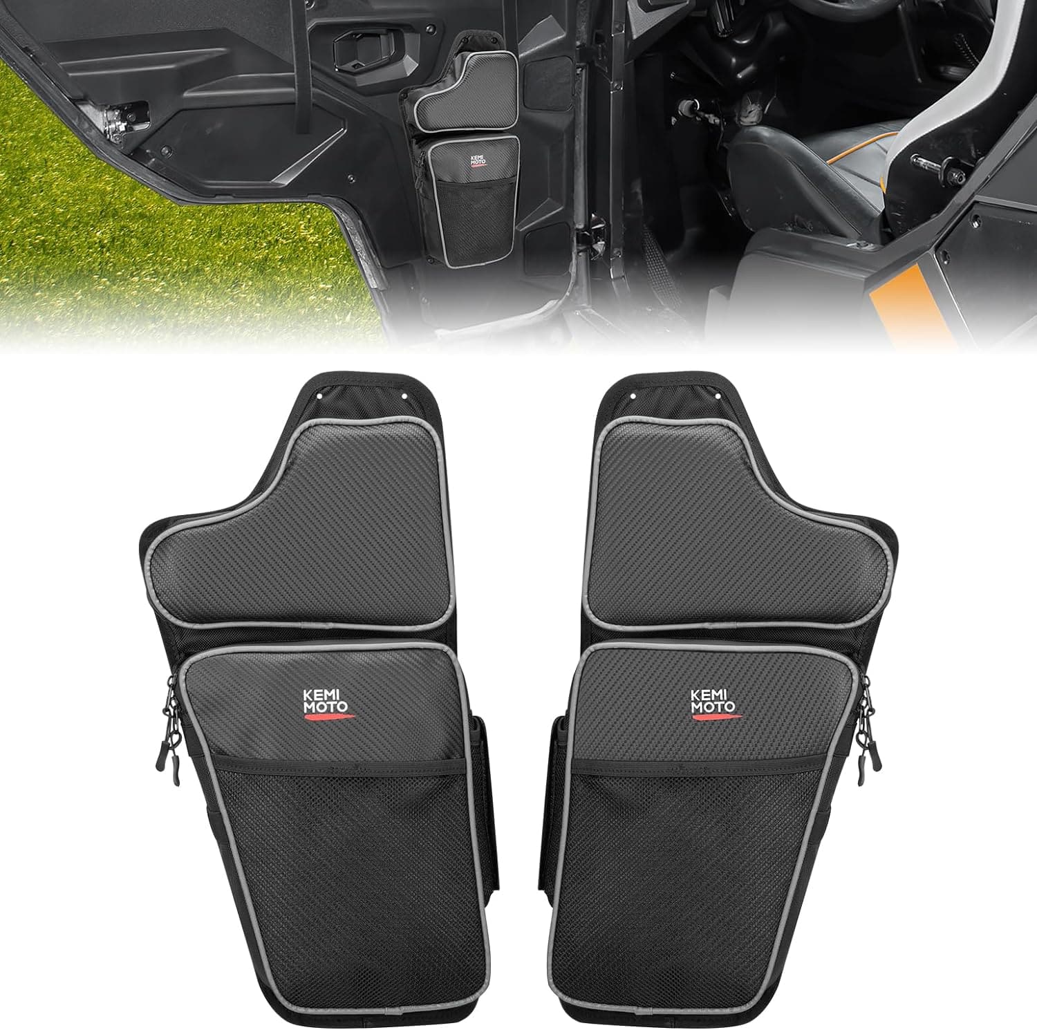 Kemimoto » Front Lower Door Bags with Knee for Polaris General 1000/4 2016-2024, 2PCS (100% off) - $0.00 at Kemimoto.com