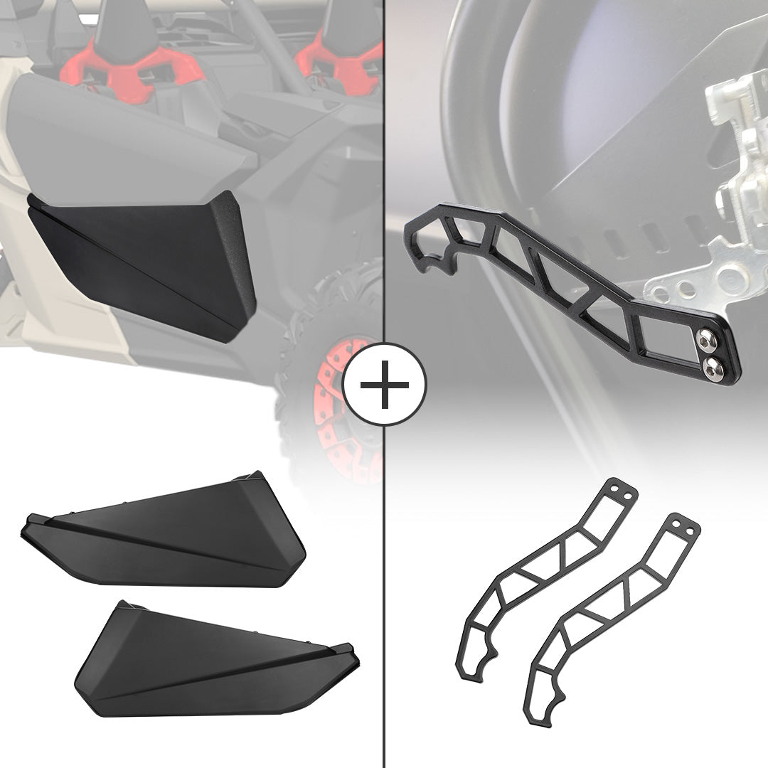 KEMIMOTO Front Lower Door Inserts & Door Handle For Can-Am Maverick X3 - $169.98 at Kemimoto.com