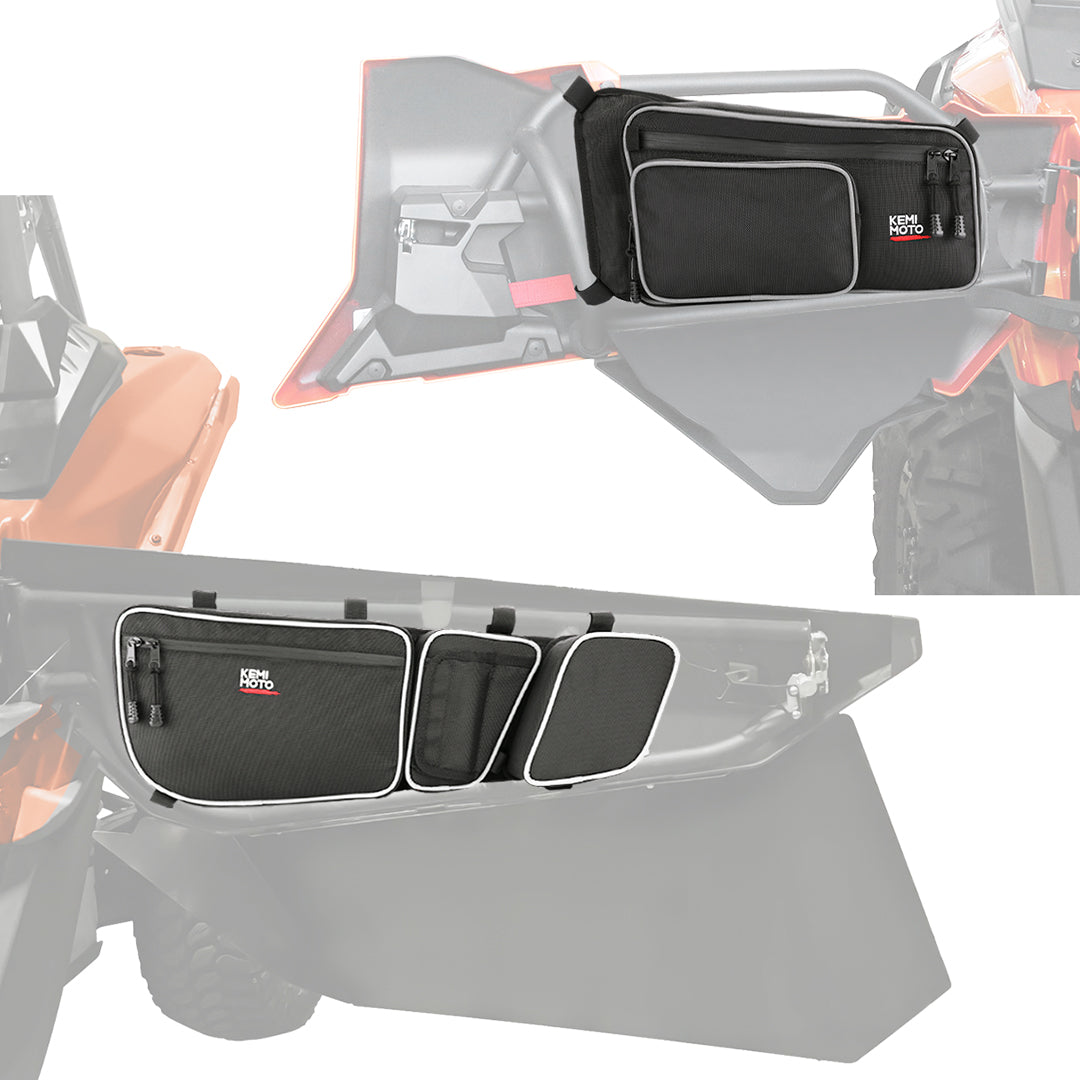 Kemimoto Front and Rear Door Bags for Can Am Maverick X3 Max - $114.99 at Kemimoto.com