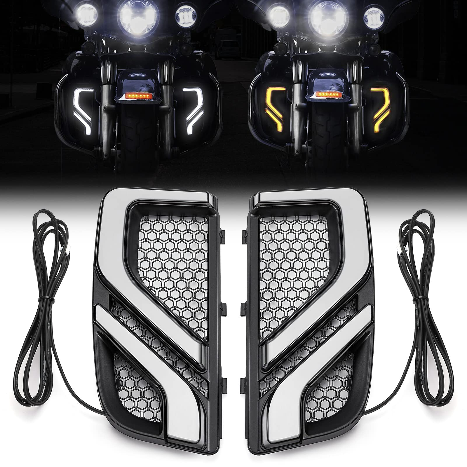 LED Turn Signal Running Light for Touring Electra Glide Ultra Limited Road Glide
