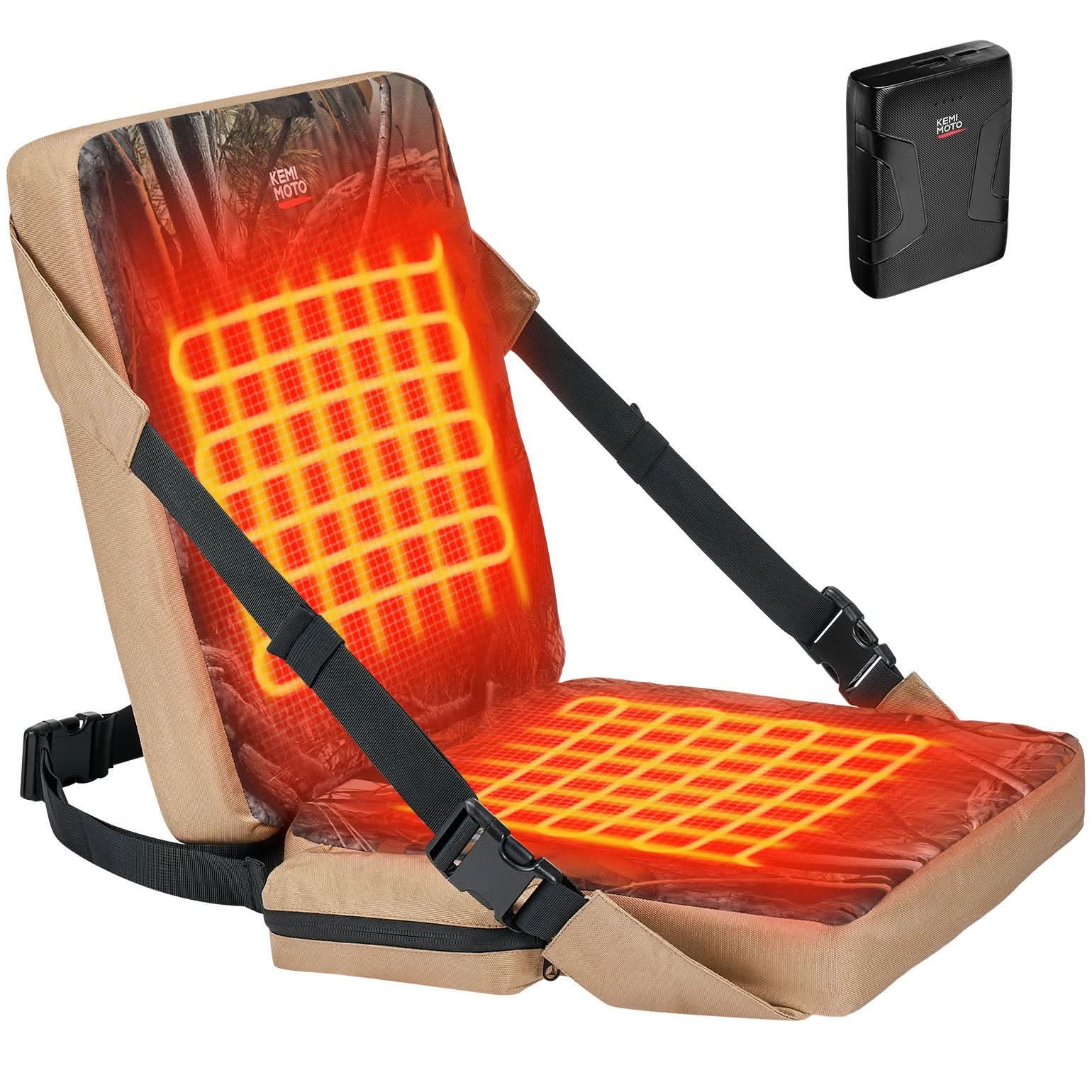 Kemimoto Heated Hunting Seat Cushion with 10000mAh Battery - $129.99 at Kemimoto.com