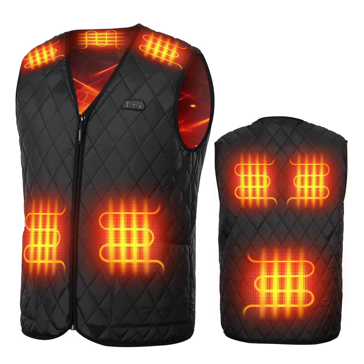 Men’s Heated Vest with Battery Pack Lightweight Quilted Winter Jacket