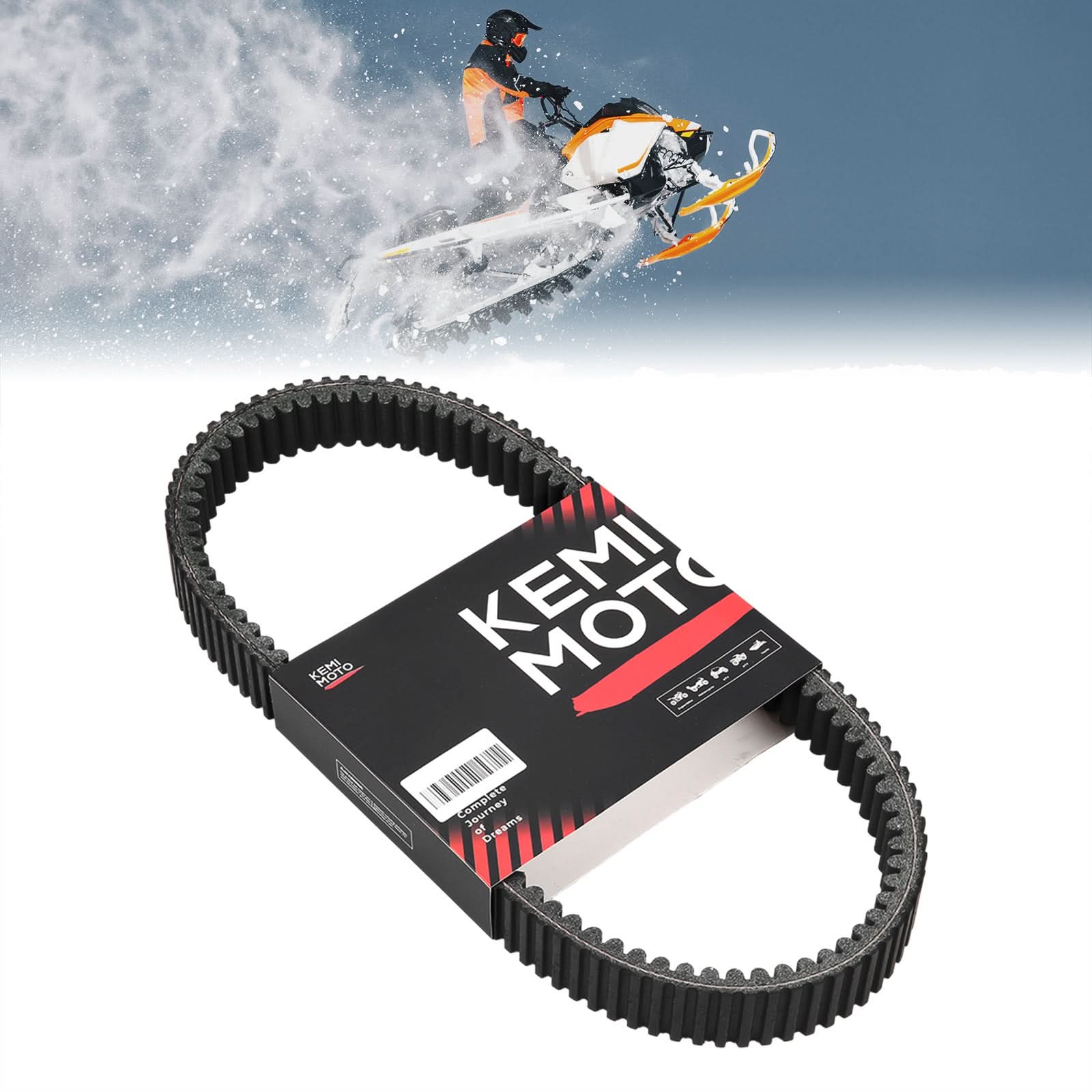 Kemimoto Heavy-Duty Snowmobile CVT Drive Belt for Ski-Doo 850 E-TEC, 900 ACE Turbo - $49.99 at Kemimoto.com