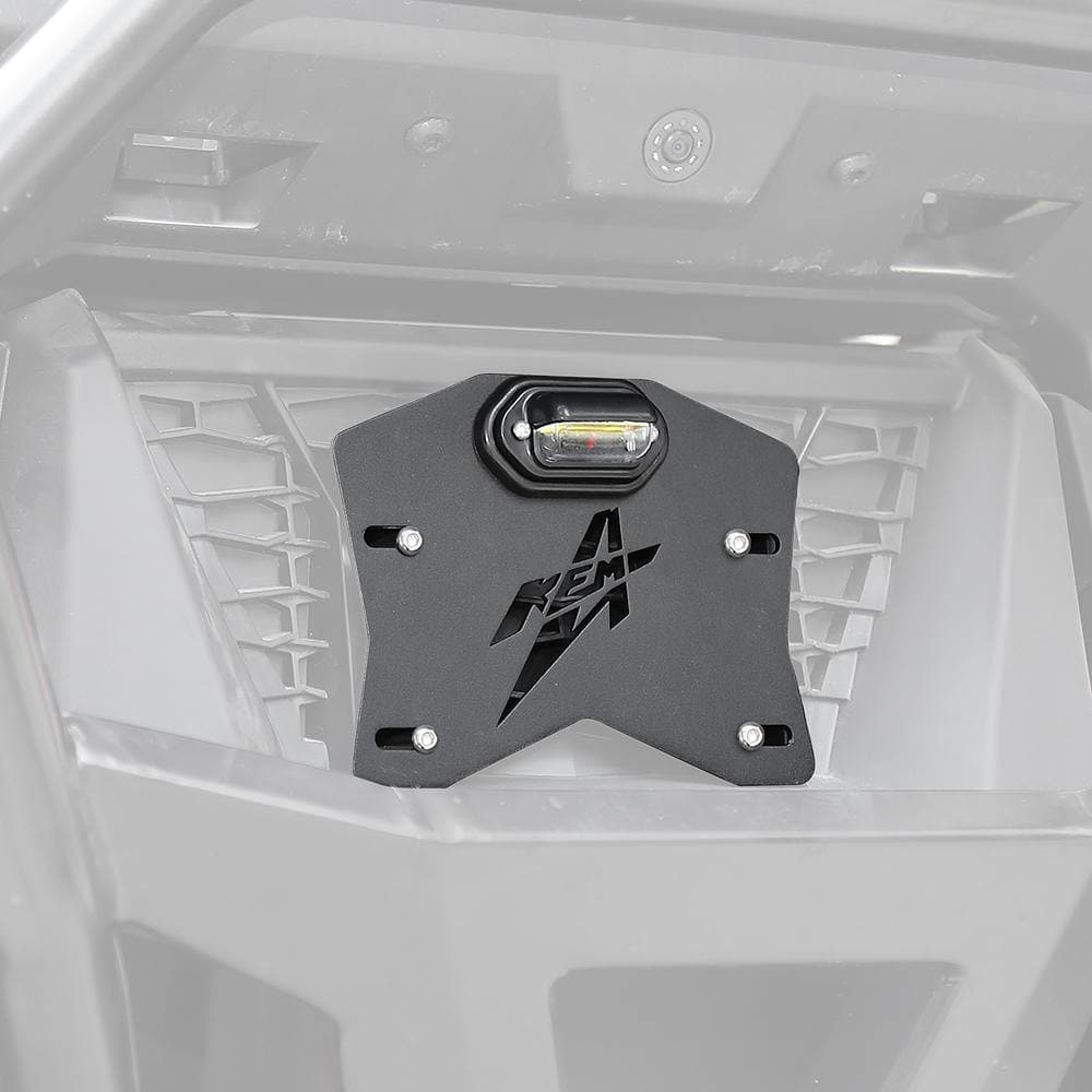 Kemimoto Universal LED License Plate Bracket Kit Fit Can-Am, Polaris - $29.99 at Kemimoto.com