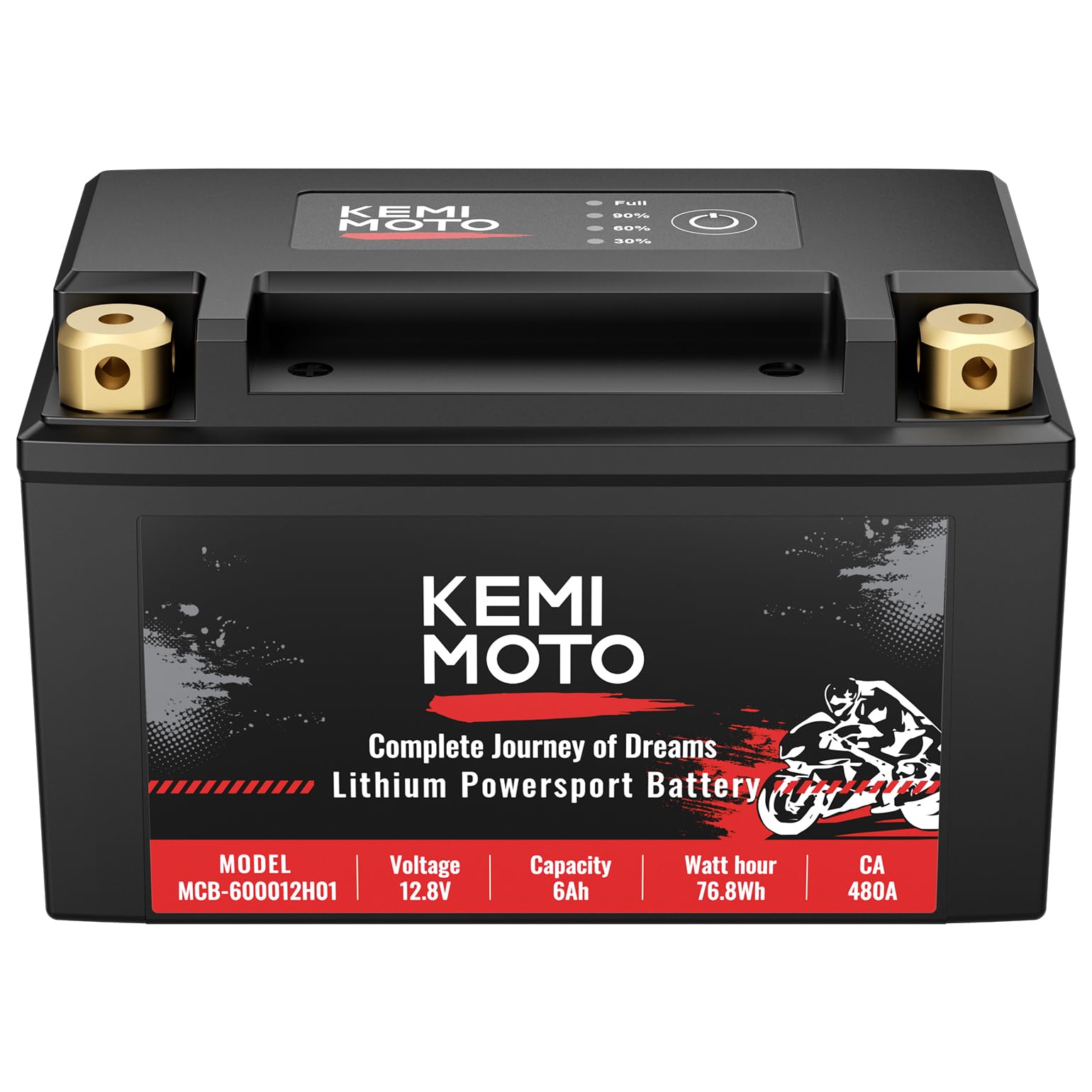 12v 6Ah LiFePO4  Lithium Battery for Motorcycle/ Lawn Mower /ATV/ UTV