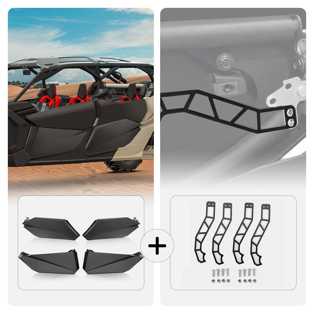 KEMIMOTO Lower Doors Panels Kit & Door Handle For Can-Am Maverick X3 MAX - $339.98 at Kemimoto.com