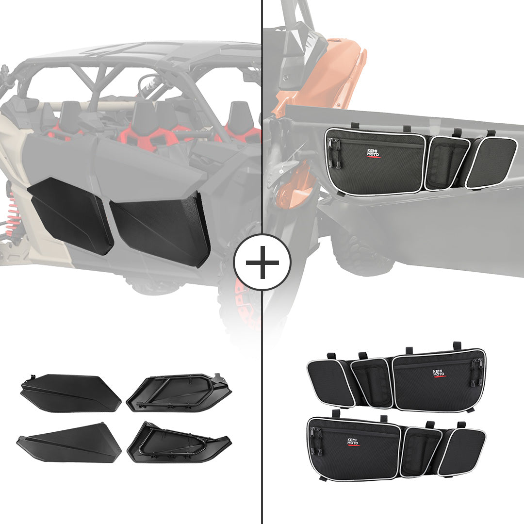 KEMIMOTO Lower Doors Panels & Door Strorage Bags For Can-Am Maverick X3 MAX - $319.99 at Kemimoto.com
