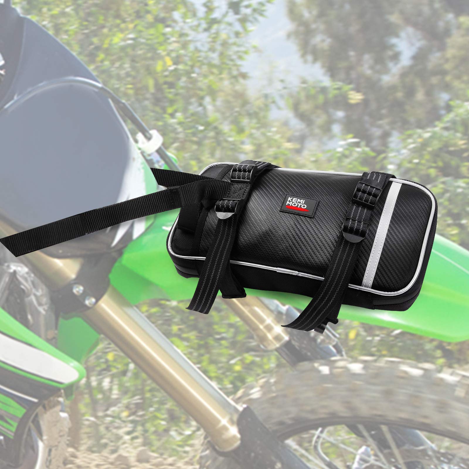 KEMIMOTO Front Fender Bag Dirt Bike Fender Bag Comes with Tool Roll Bag - $36.99 at Kemimoto.com