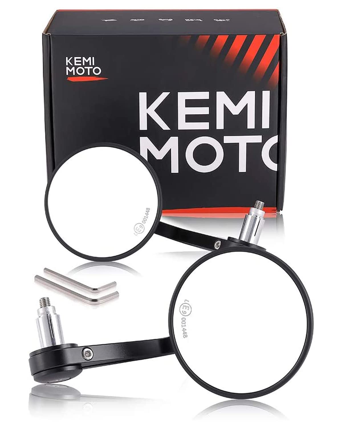 Kemimoto Universal Motorcycle Bar End Mirrors - $48.99 at Kemimoto.com