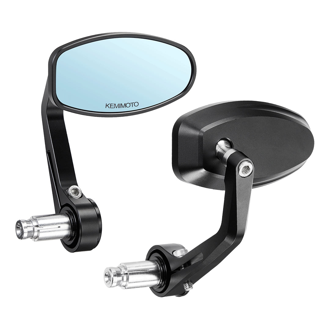 Kemimoto Motorcycle Handlebar Rearview Mirrors - $39.99 at Kemimoto.com