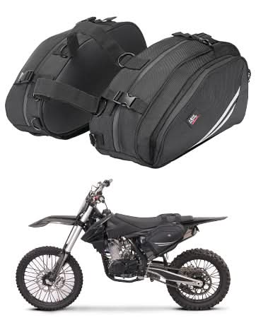 Kemimoto Motorcycle Saddlebags with Rain for Dirt Bike - $79.99 at Kemimoto.com