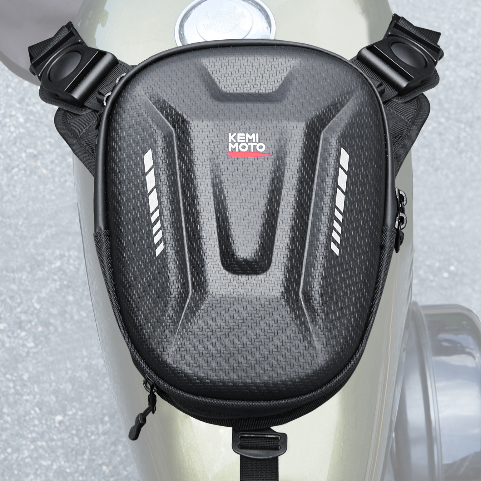 Kemimoto Motorcycle Tank Bag, 12L EVA Hard Shell Thigh Bag - $39.99 at Kemimoto.com