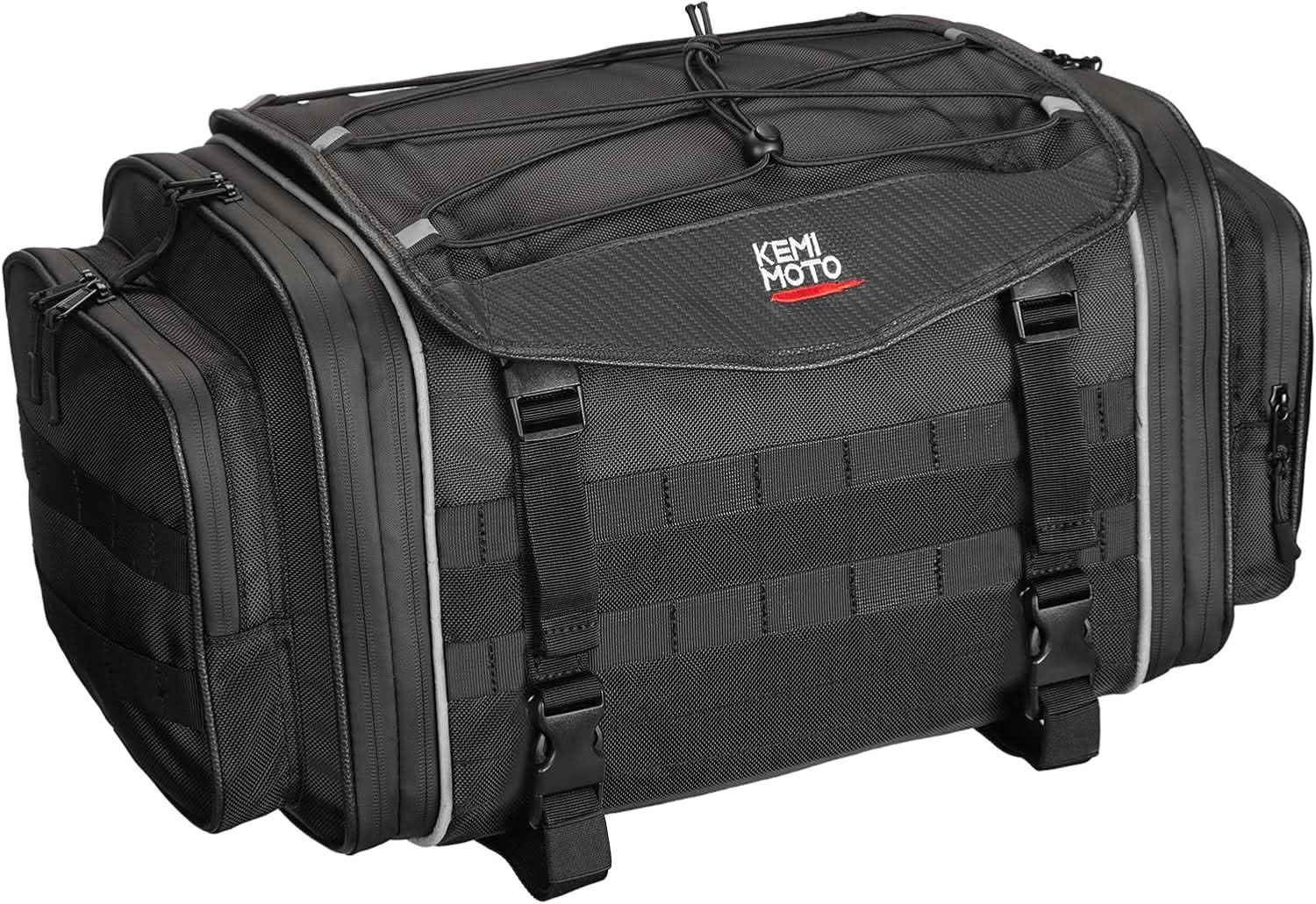 Kemimoto Motorcycle Travel Luggage Bags, 23L-30L Expandable Tail Bag - $79.99 at Kemimoto.com