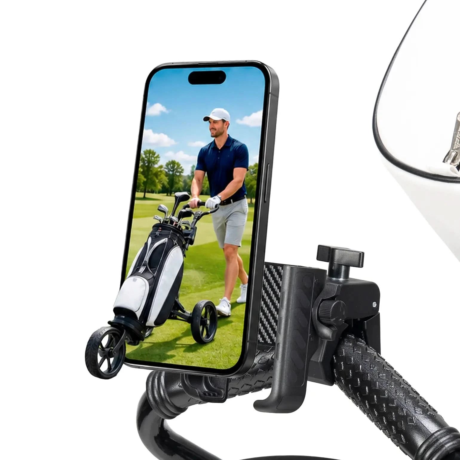 Kemimoto Phone Holder with Adjustable Clamp For Golf Push Cart - $19.99 at Kemimoto.com