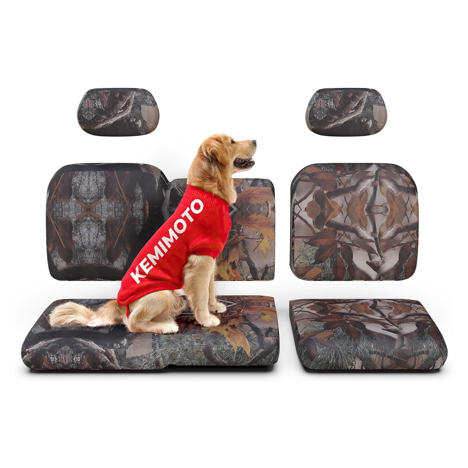 Kemimoto Camo Split Bench Seat Covers for Polaris Ranger XP 1000/Crew - $85.99 at Kemimoto.com