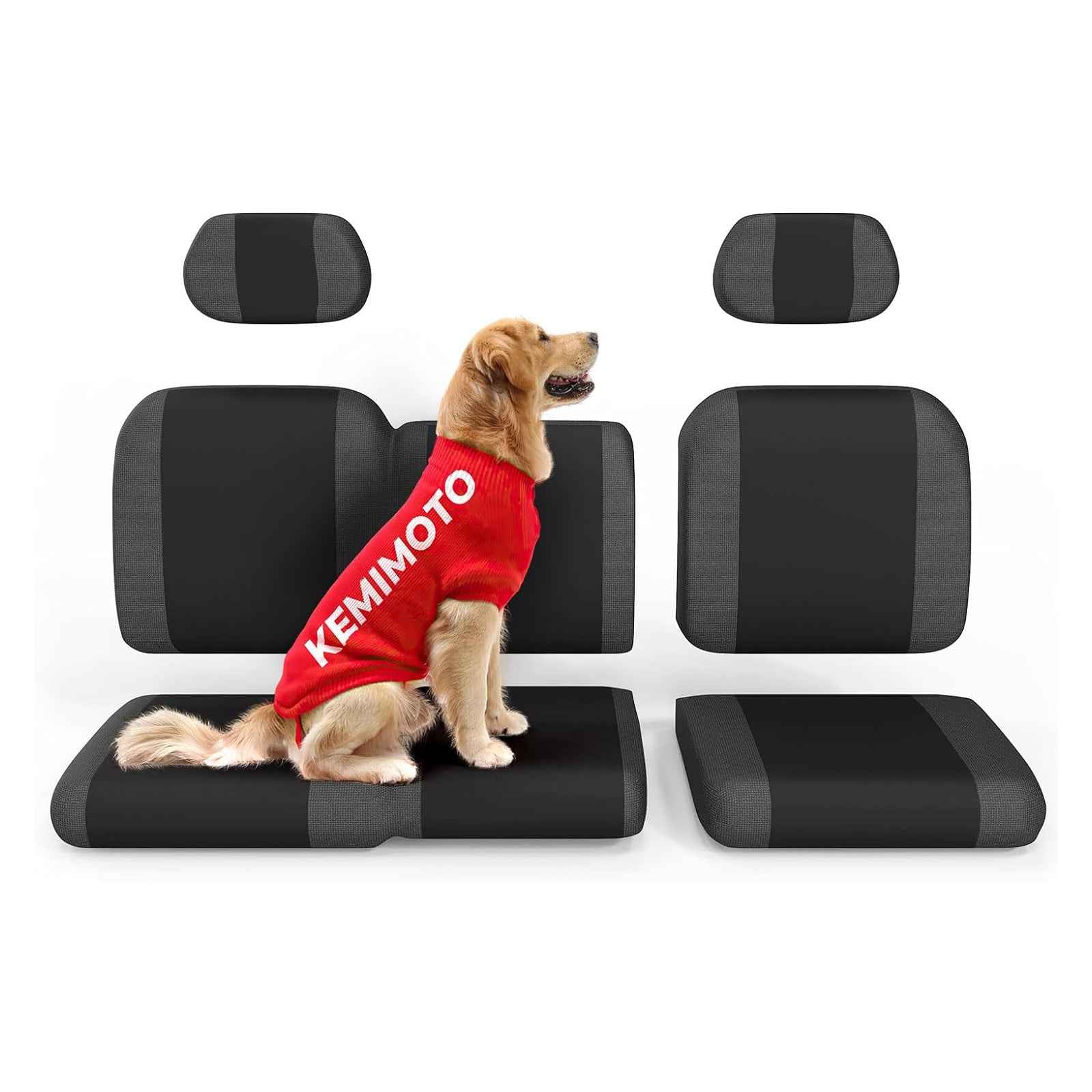 Kemimoto Split Bench Seat Covers for Polaris Ranger XP 1000/CREW (6 PCS) - $79.99 at Kemimoto.com