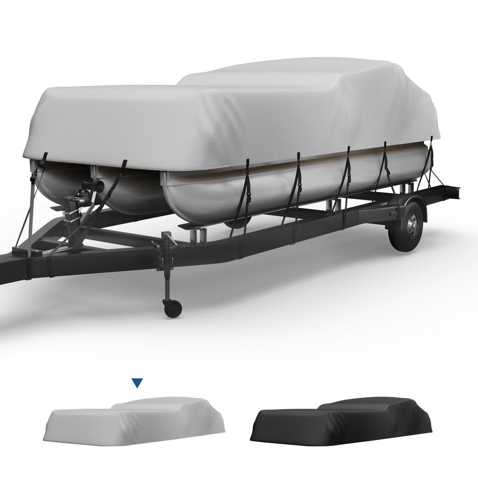 Kemimoto Pontoon Boat Cover 21-24ft, Heavy Duty 600D UV Resistant - $139.99 at Kemimoto.com