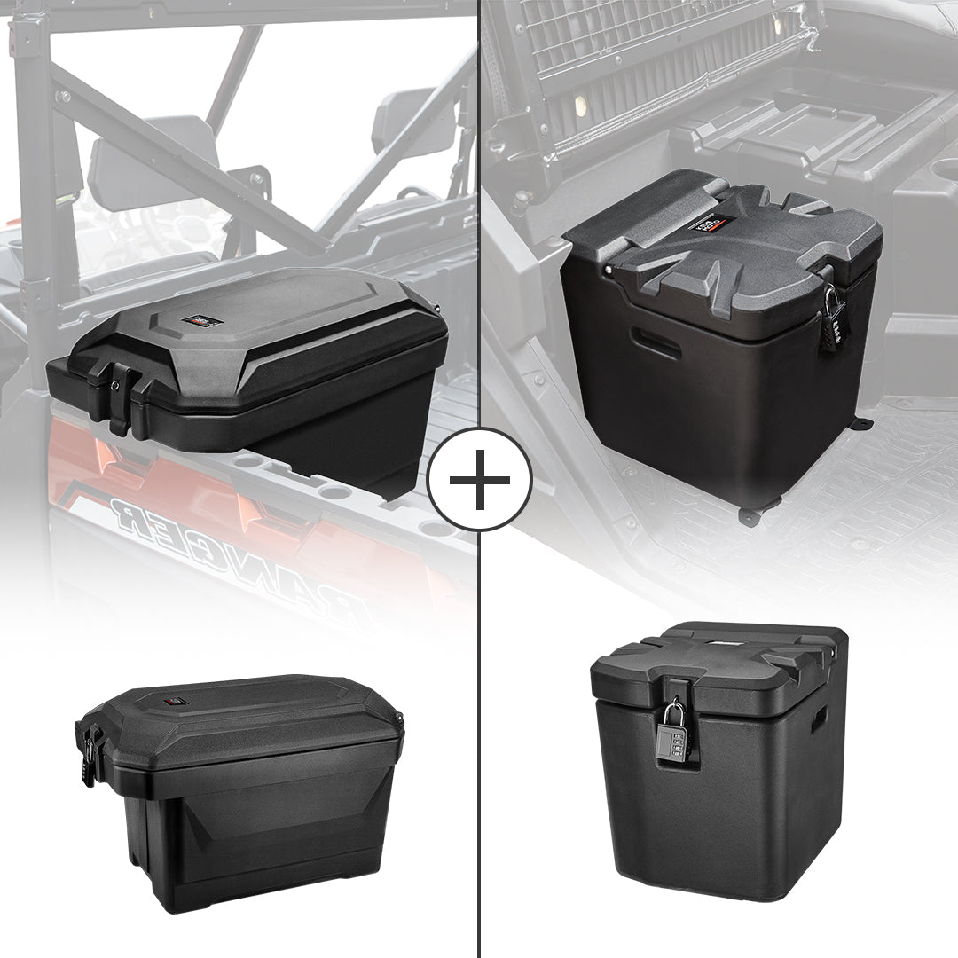 KEMIMOTO Big Size Cargo Box & Under Seat Storage Box for Polaris Ranger XP 1000 - $339.98 at Kemimoto.com