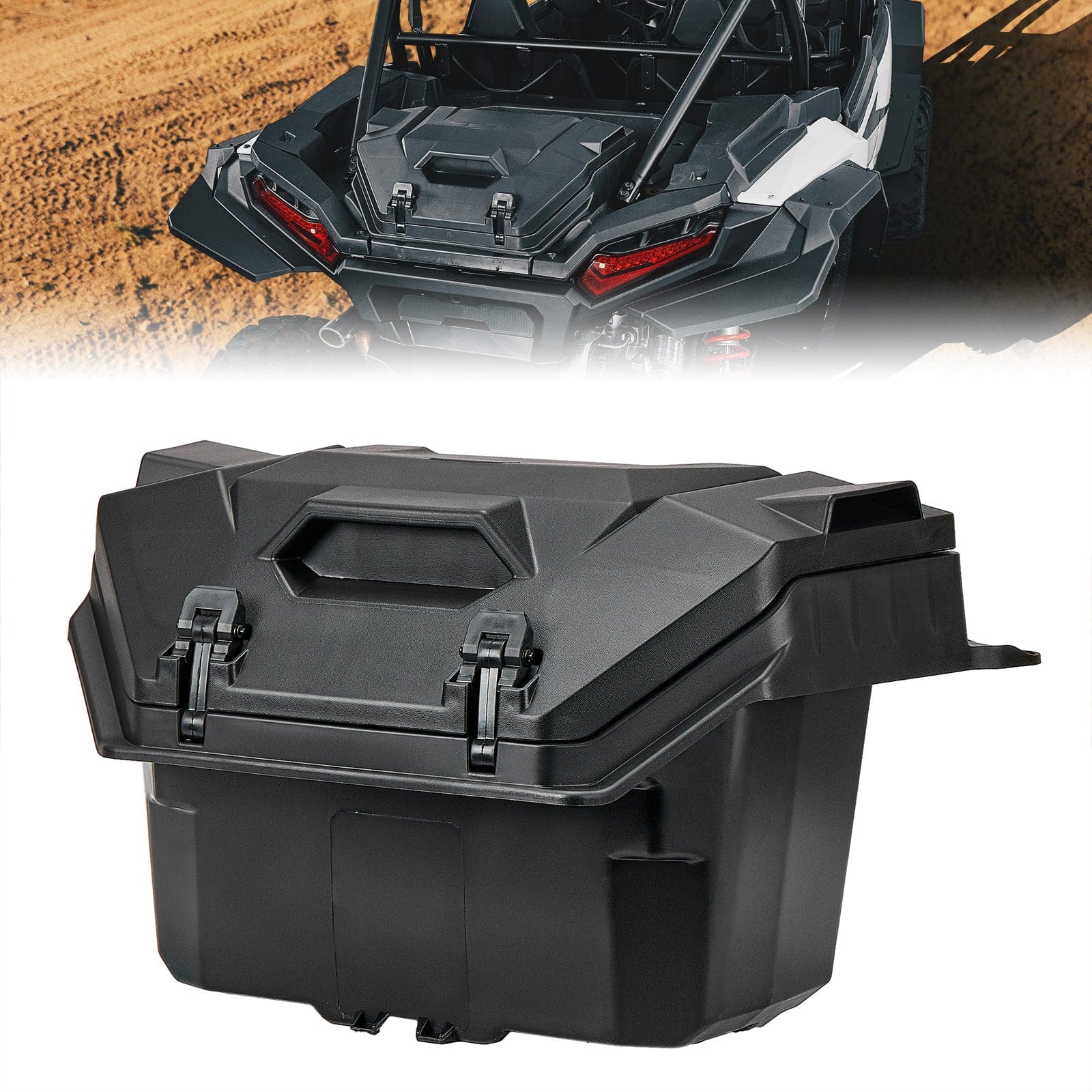 Kemimoto Rear Cargo Box 55QT for Polaris RZR XP 1000/4 1000 2024-2025 - $225.99 at Kemimoto.com