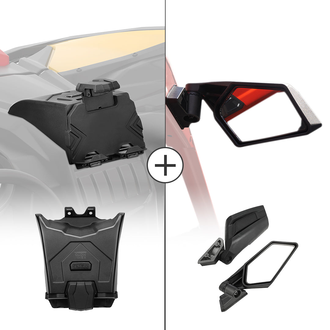 KEMIMOTO Tablet Holder & Side view Mirrors for Can-Am Maverick X3/MAX - $109.99 at Kemimoto.com