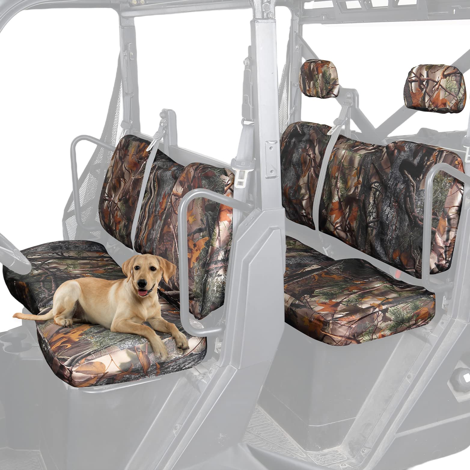 Kemimoto Seat Cover with Headrest Cover for Polaris Ranger Crew 1000/Crew XP 1000 - $116.99 at Kemimoto.com