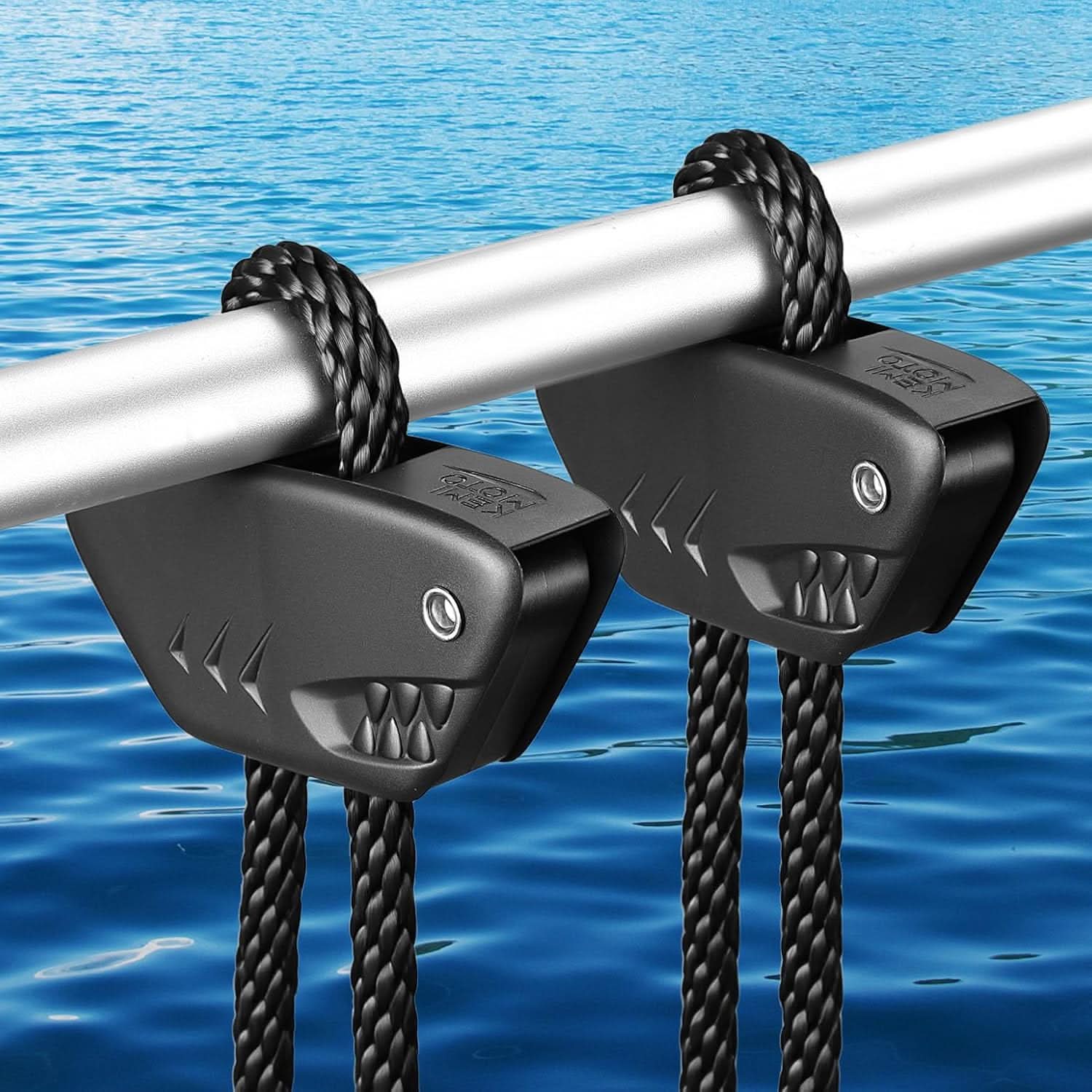 Kemimoto Shark-Shaped Boat Fender Clips for Quick Release Bumper Adjustment, 2/4-Pack - $26.99 at Kemimoto.com