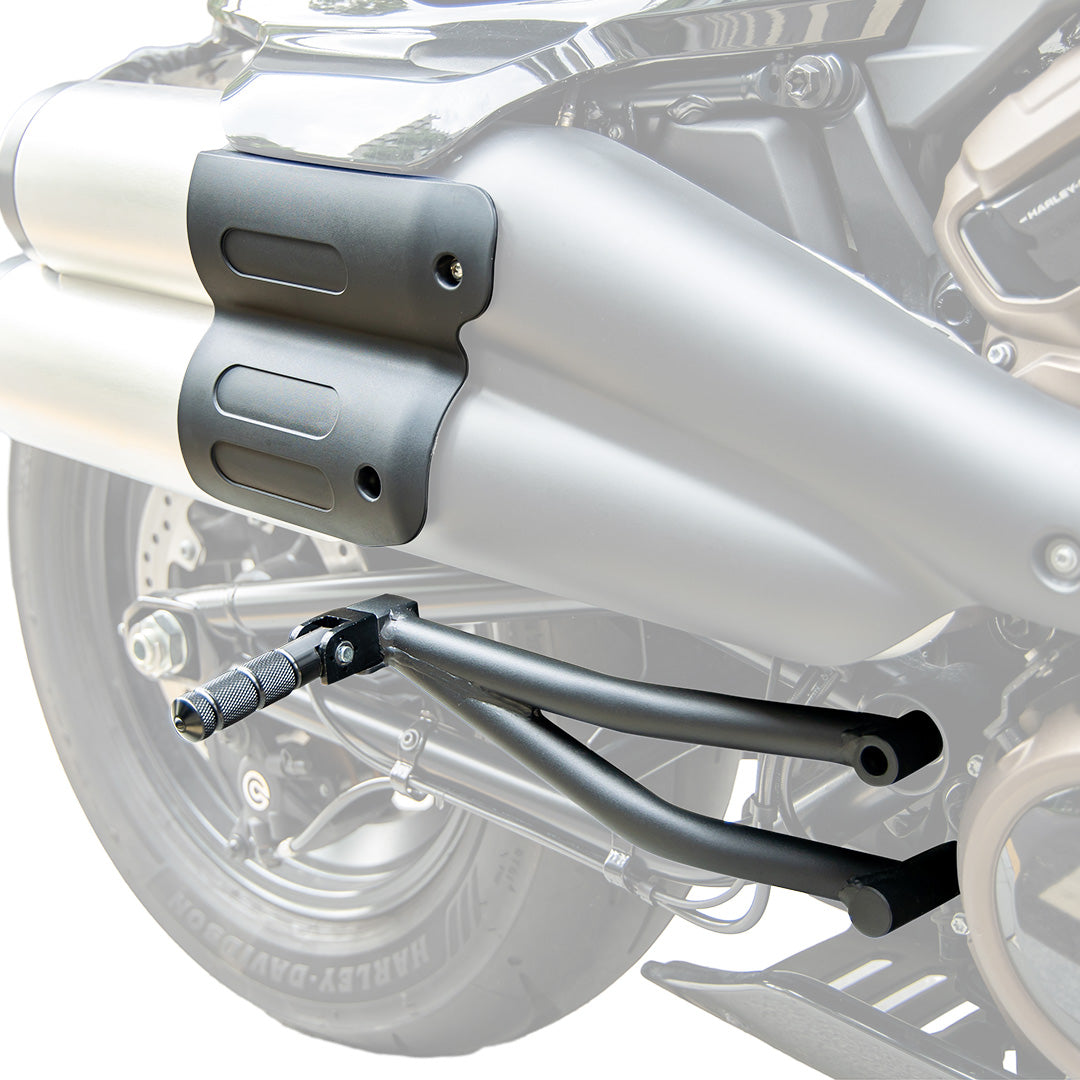 Passenger Footpeg Mount Kit Black for Sportster S 1250