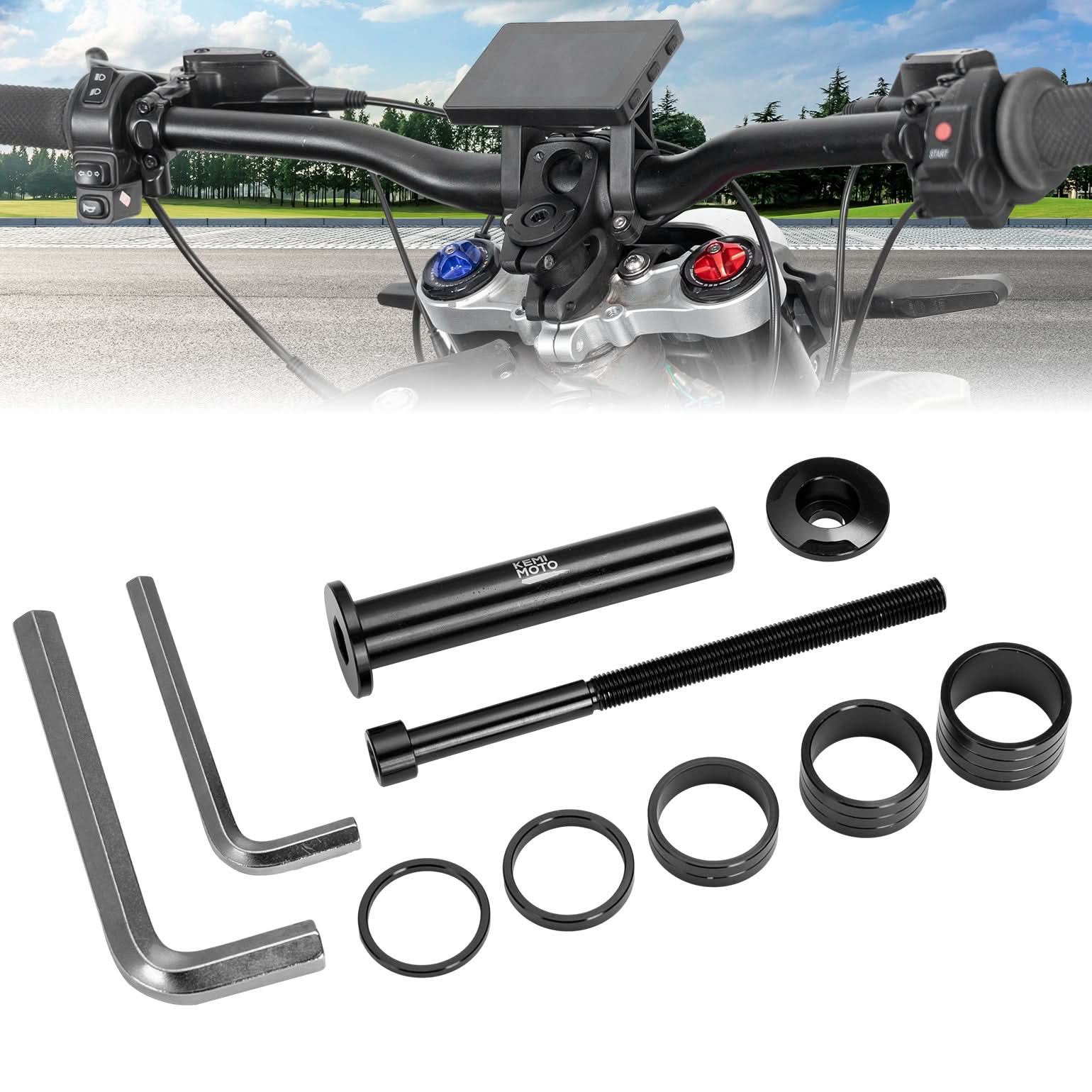 Kemimoto Stem Lock Spacer For Surron & Talaria Dirt Bikes - $45.99 at Kemimoto.com