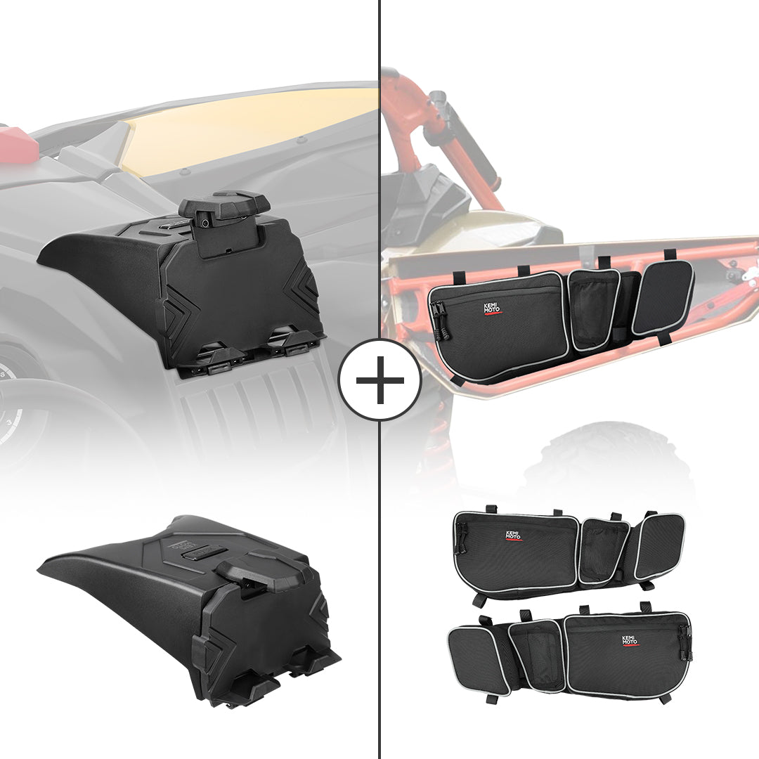 KEMIMOTO Tablet Holder & Front Door Strorage Bags for Can-Am Maverick X3 MAX - $119.98 at Kemimoto.com