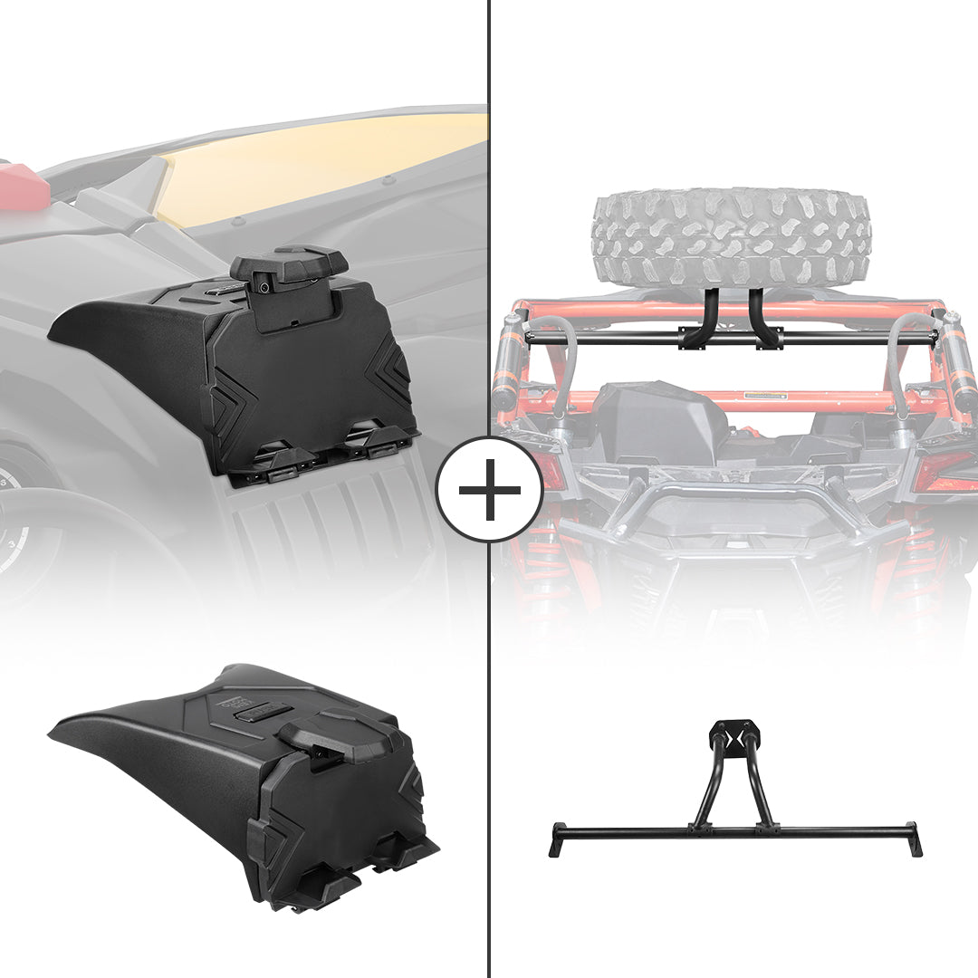KEMIMOTO Tablet Holder & Spare Tire Carrier for Can-Am Maverick X3 - $269.99 at Kemimoto.com