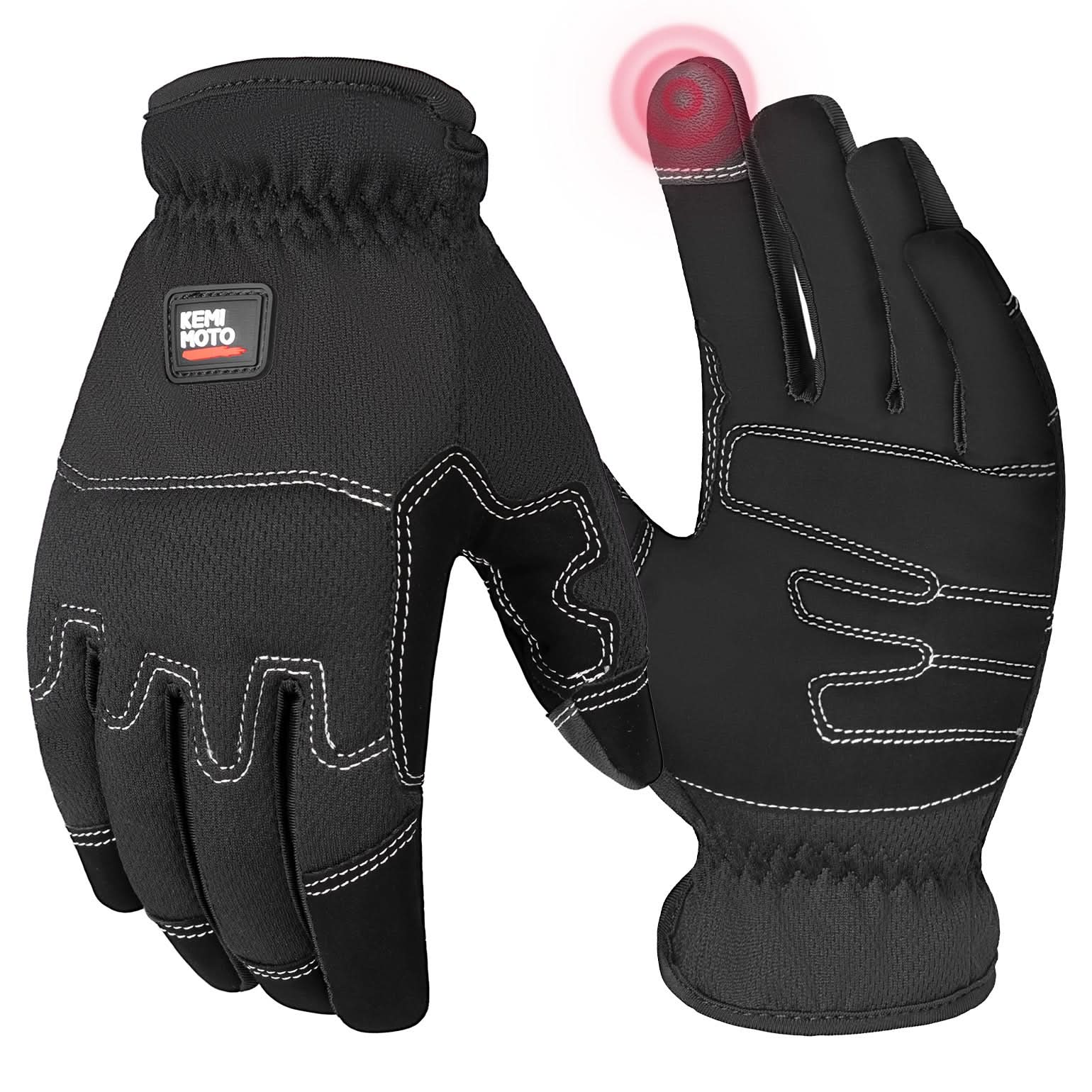 Kemimoto Touchscreen Work Gloves with Padding for Men & Women - $29.99 at Kemimoto.com