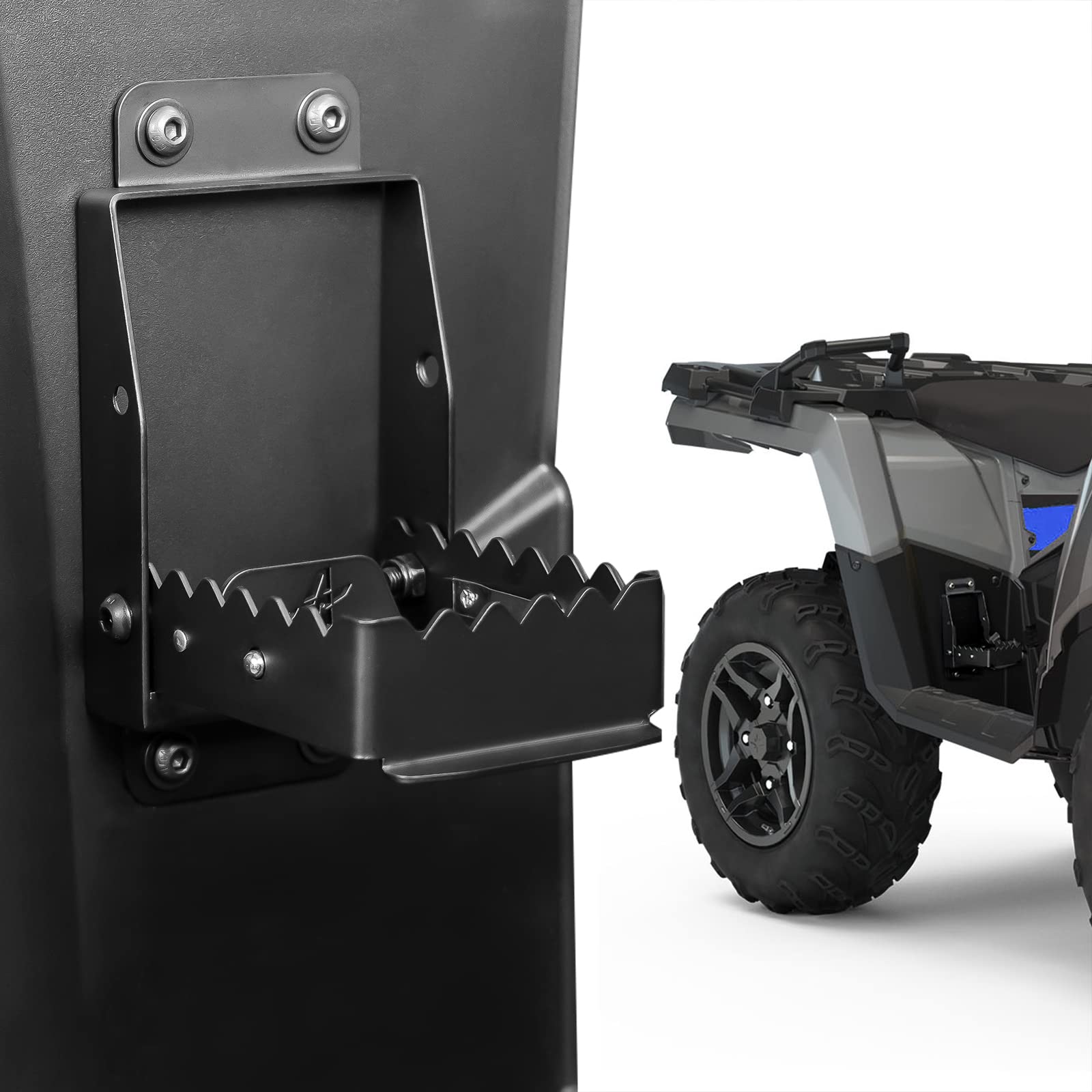 1 Pair ATV Passenger Foot Rest for Polaris Sportsman Scrambler Foreman Fourtrax