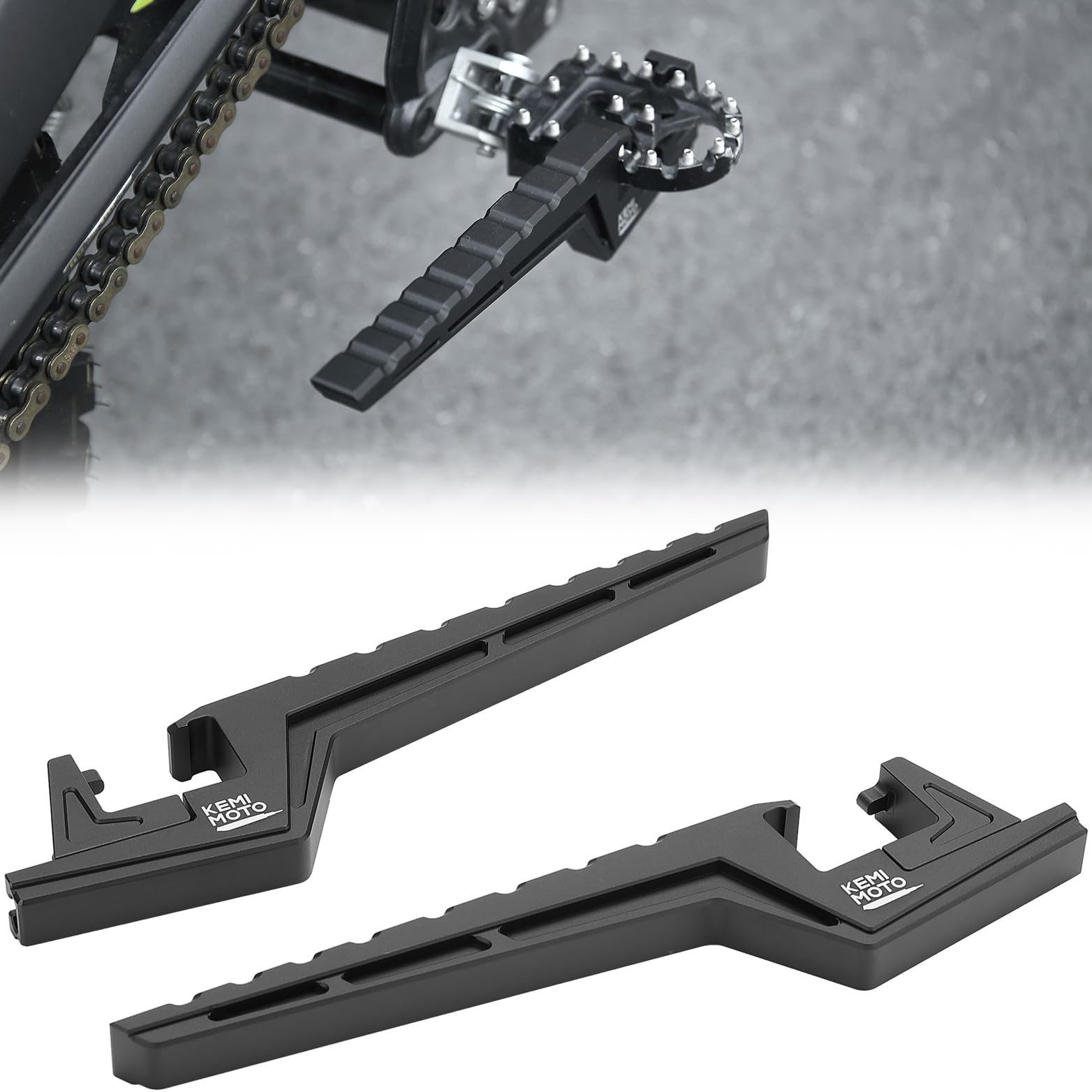 Kemimoto Universal Motorcycle Dirt Bike Passenger Footpegs - $79.99 at Kemimoto.com