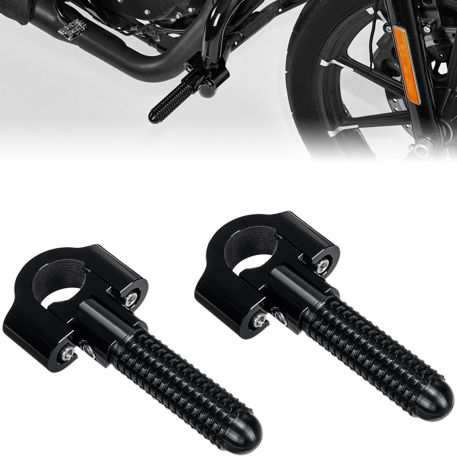 Universal Motorcycle Foldable Foot Pegs-NEWFLASH