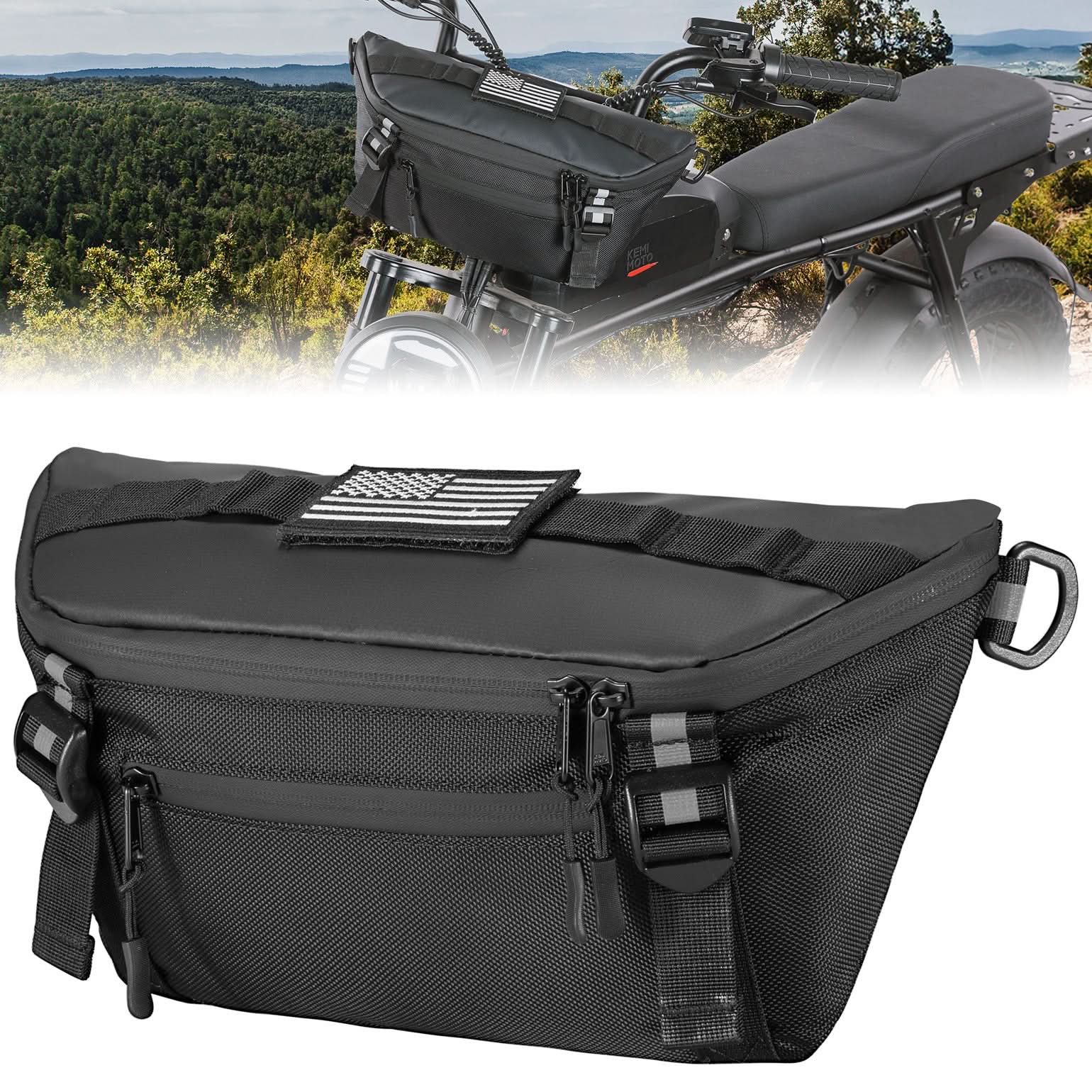 Kemimoto Universal Motorcycle Handlebar Bag for Dirt Bike - $36.99 at Kemimoto.com