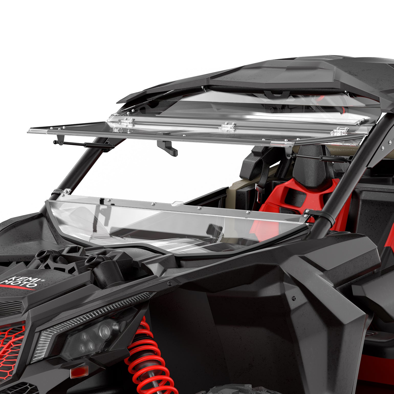 Upgraded Scratch Resistant Flip Windshield for Can-Am Maverick X3/X3 MAX
