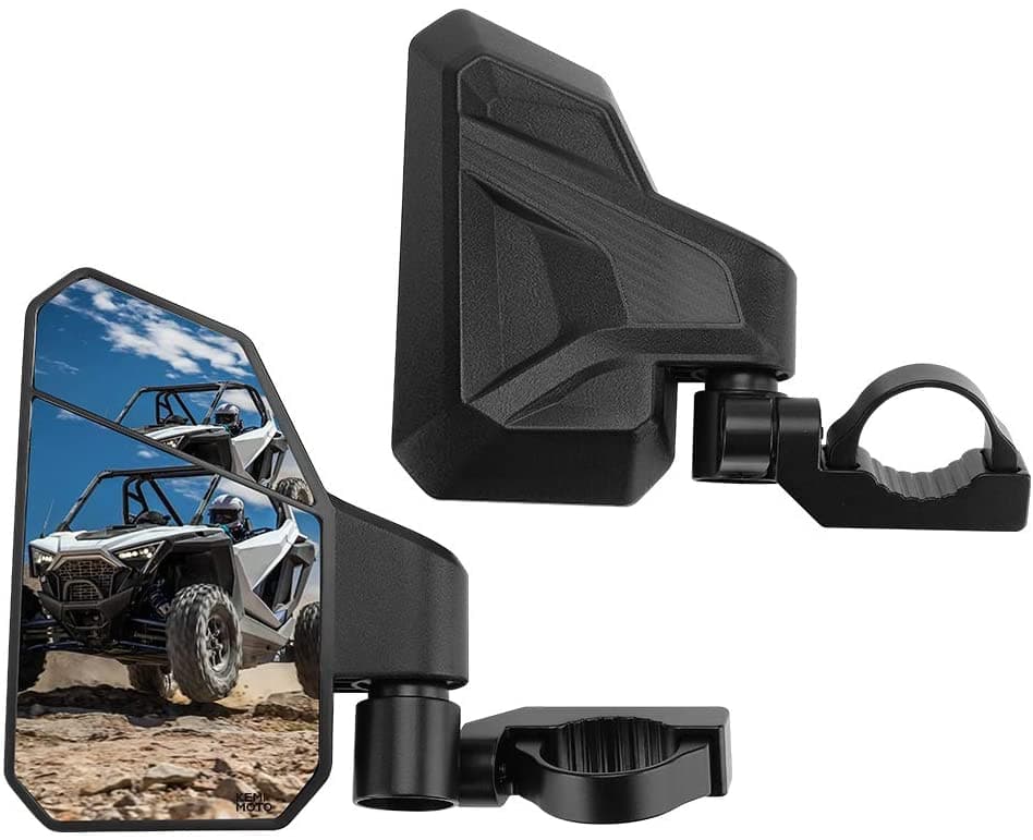 UTV 1.6"-2" Side Mirrors for Polaris RZR, Pioneer, Can Am Maverick X3
